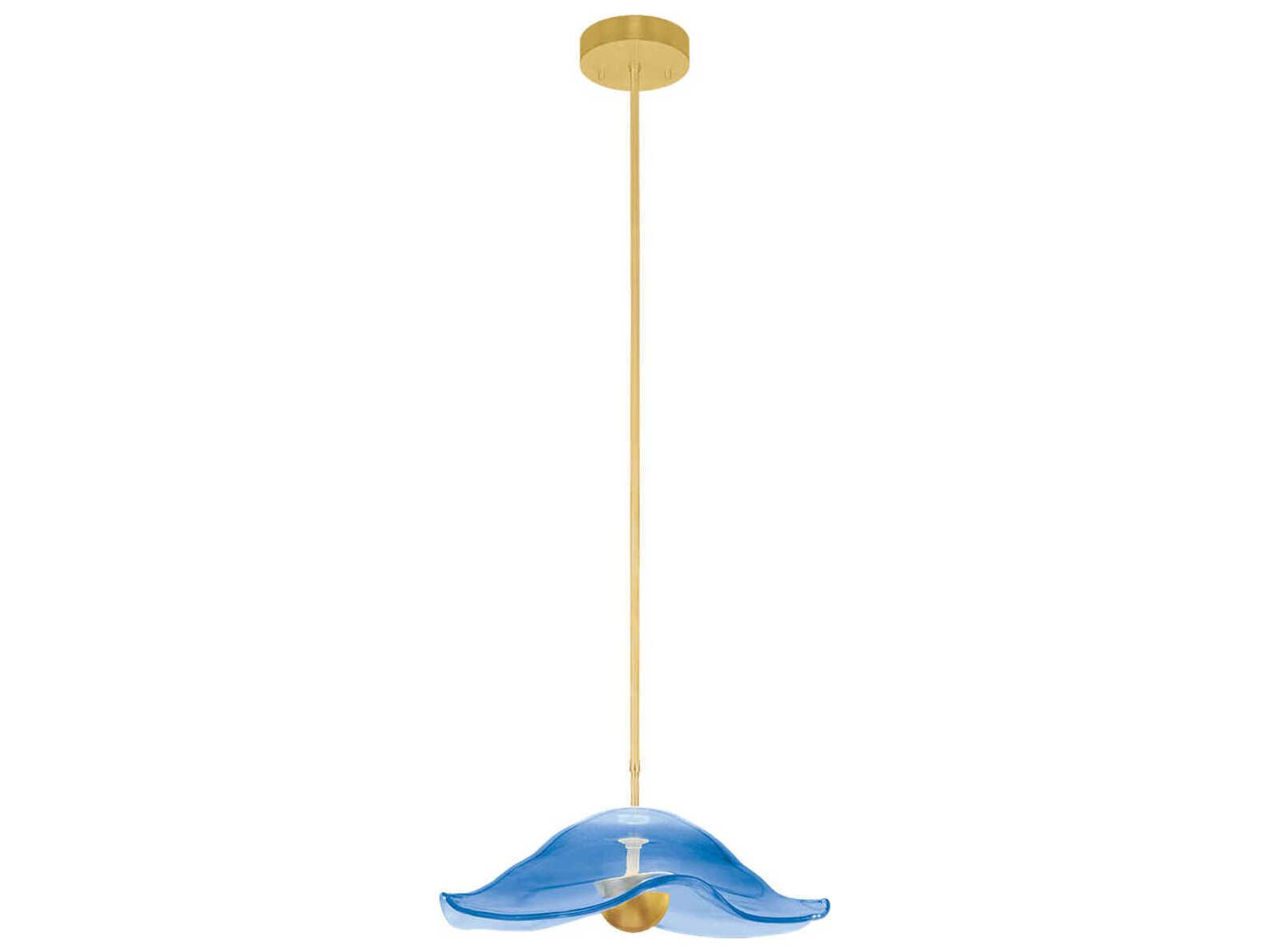 Fine Art Handcrafted Lighting Embark 1-Light Gold Pendant