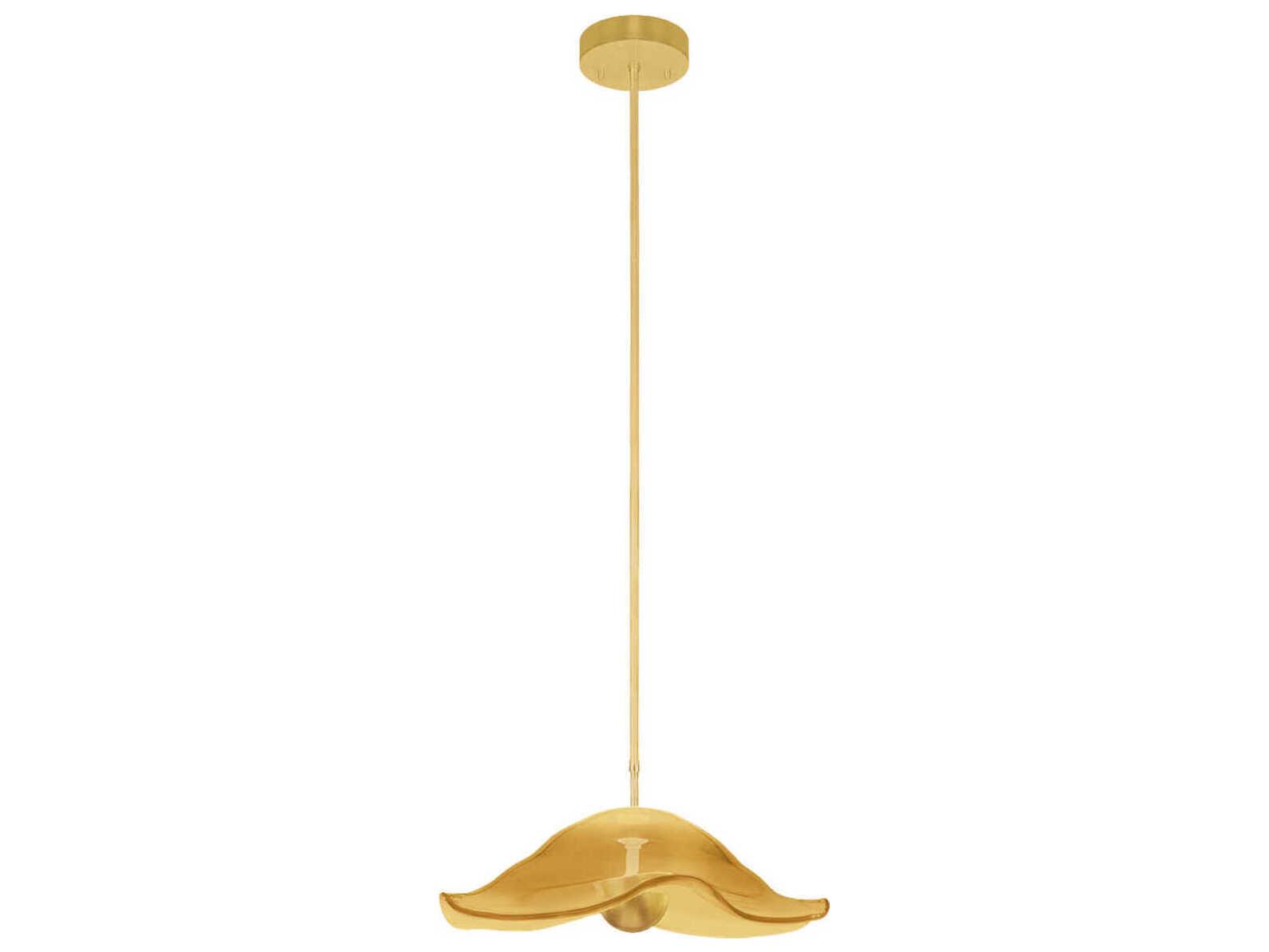 Fine Art Handcrafted Lighting Embark 1-Light Gold Pendant