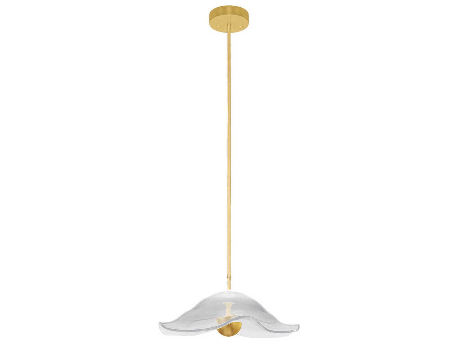 Fine Art Handcrafted Lighting Embark 1-Light Gold Pendant