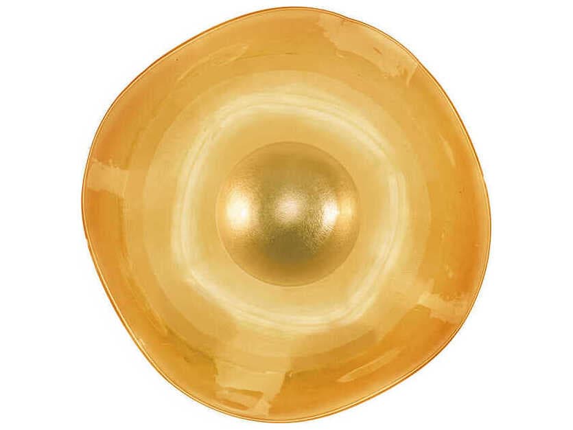 Fine Art Handcrafted Lighting Embark 1-Light Gold Wall Sconce