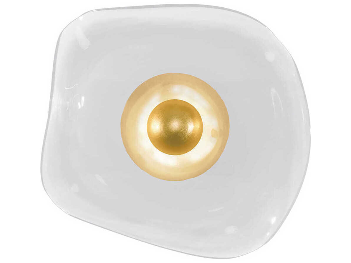 Fine Art Handcrafted Lighting Embark 1-Light Gold Wall Sconce