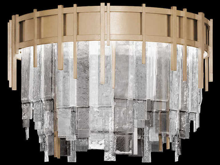 Fine Art Handcrafted Lighting Arpeggio 10-Light Soft Gold Round Flush Mount