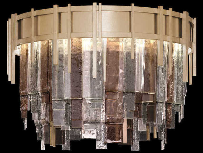 Fine Art Handcrafted Lighting Arpeggio 10-Light Soft Gold Round Flush Mount