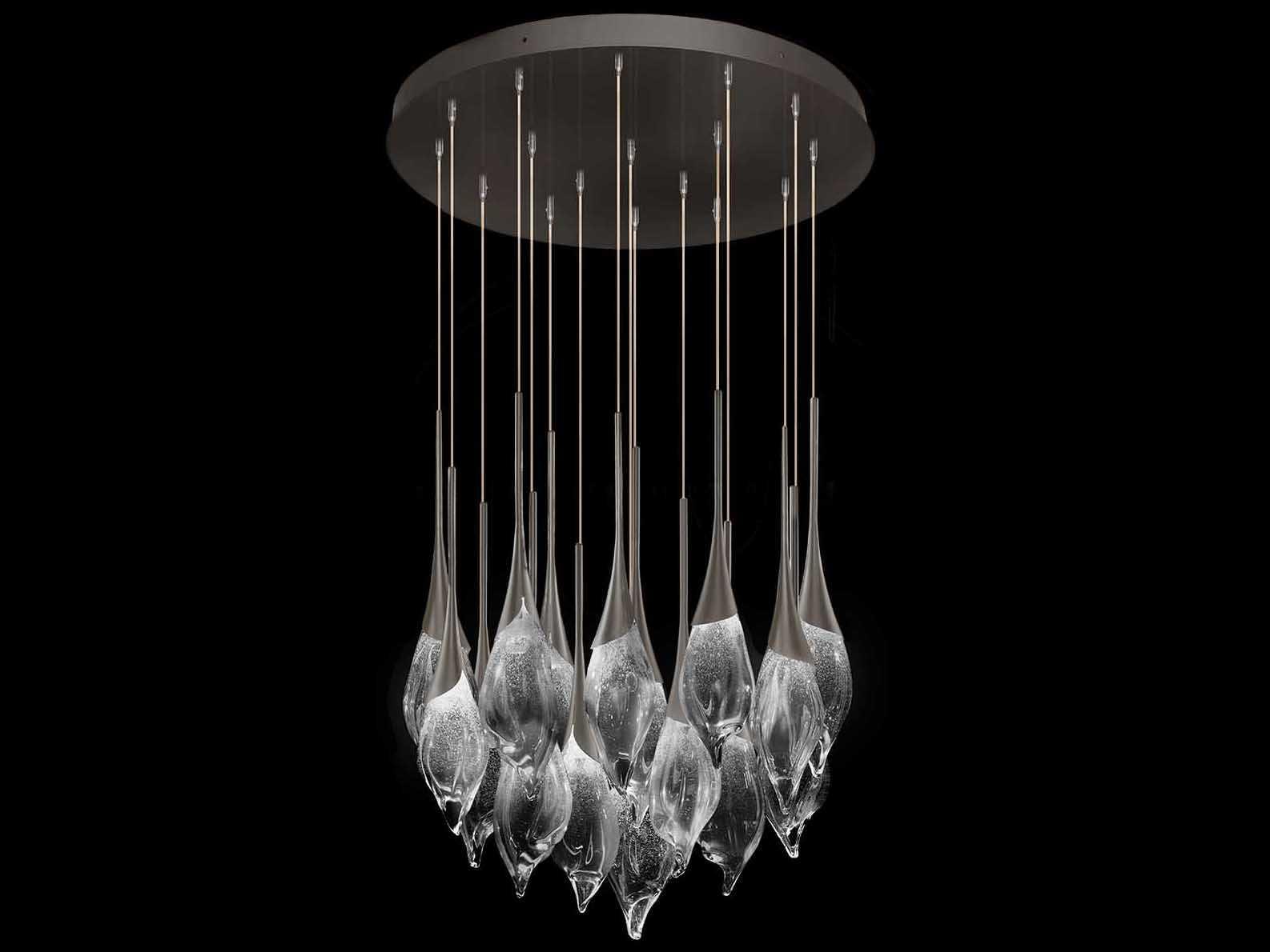 Fine Art Handcrafted Lighting Mayu Midnight Steel Pendant