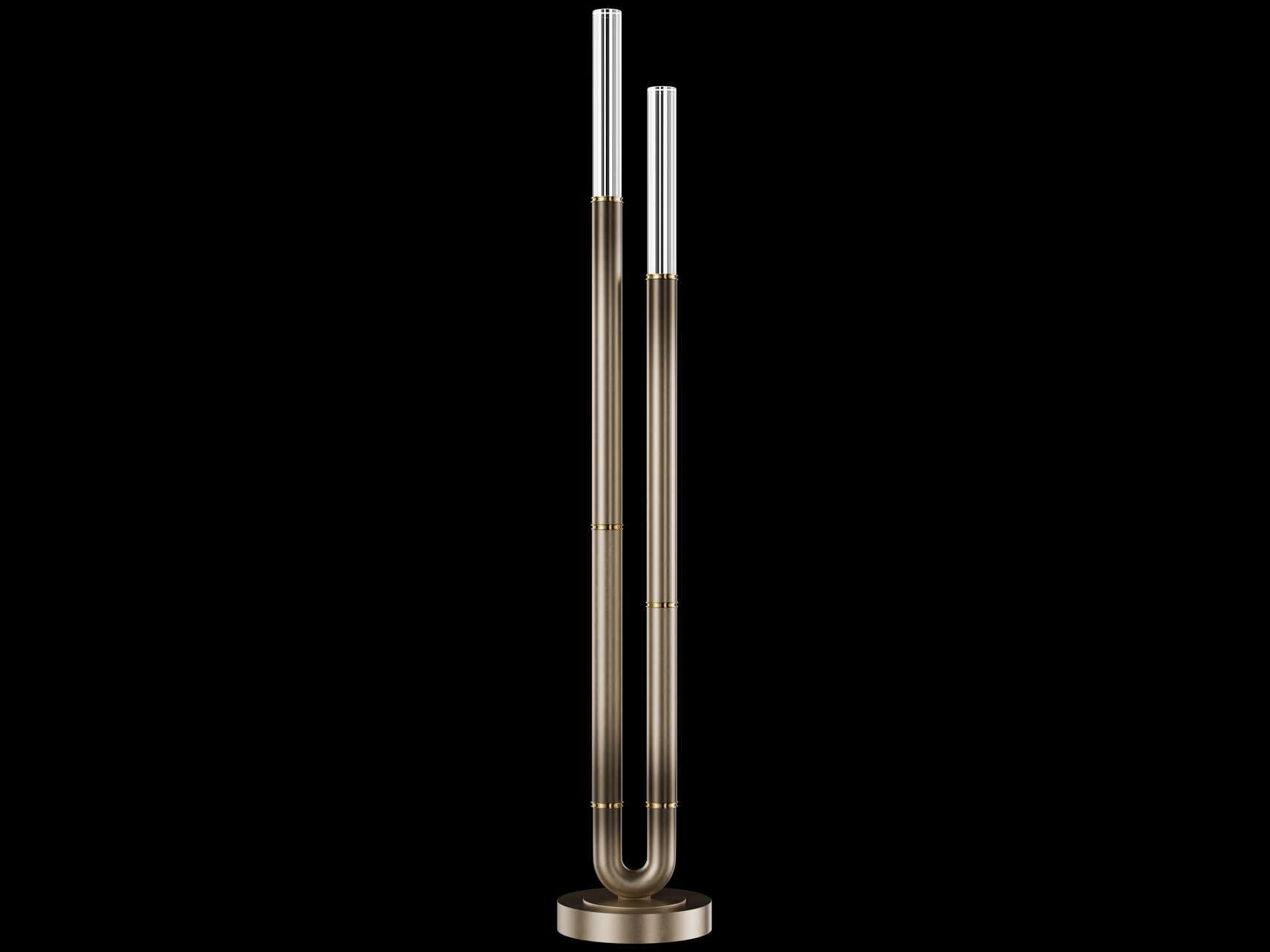 Fine Art Handcrafted Lighting Antonia Ombre Bronze Floor Lamp