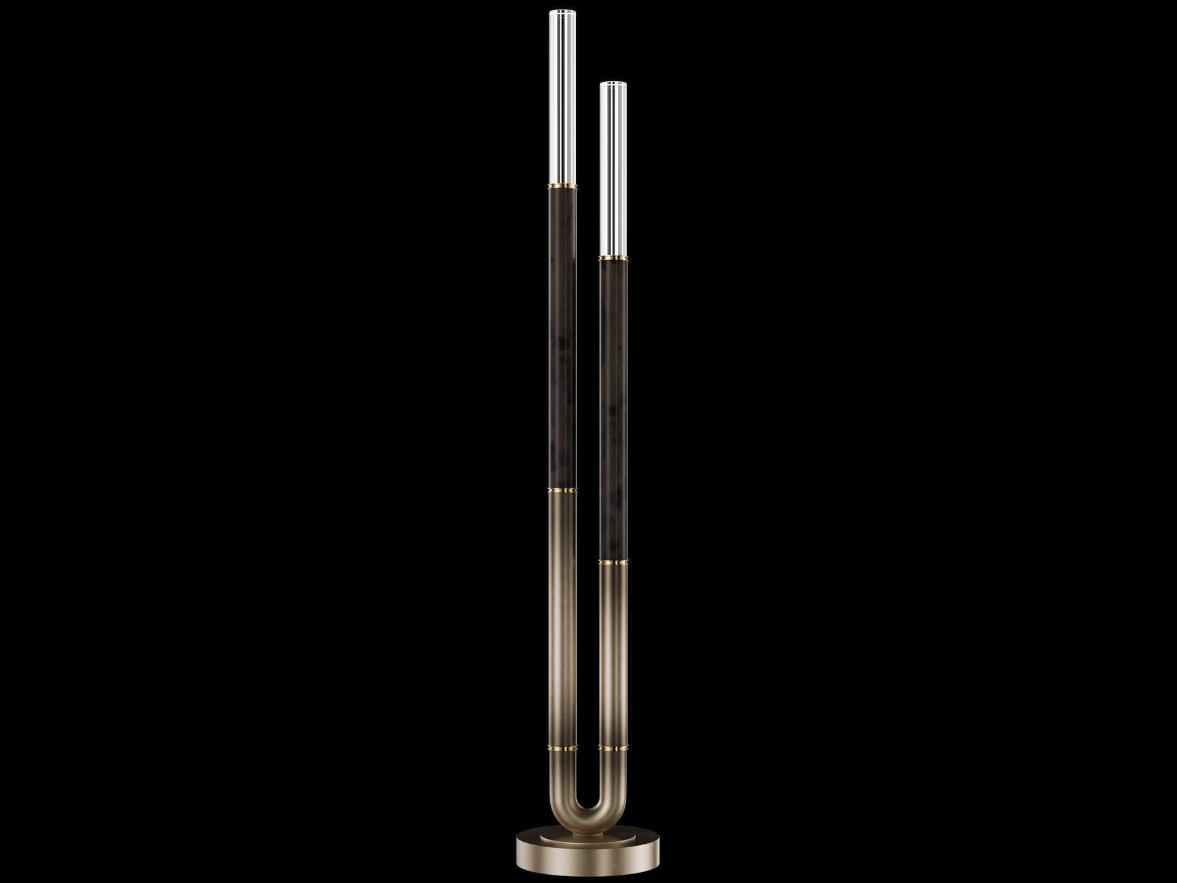 Fine Art Handcrafted Lighting Antonia Ombre Bronze Floor Lamp