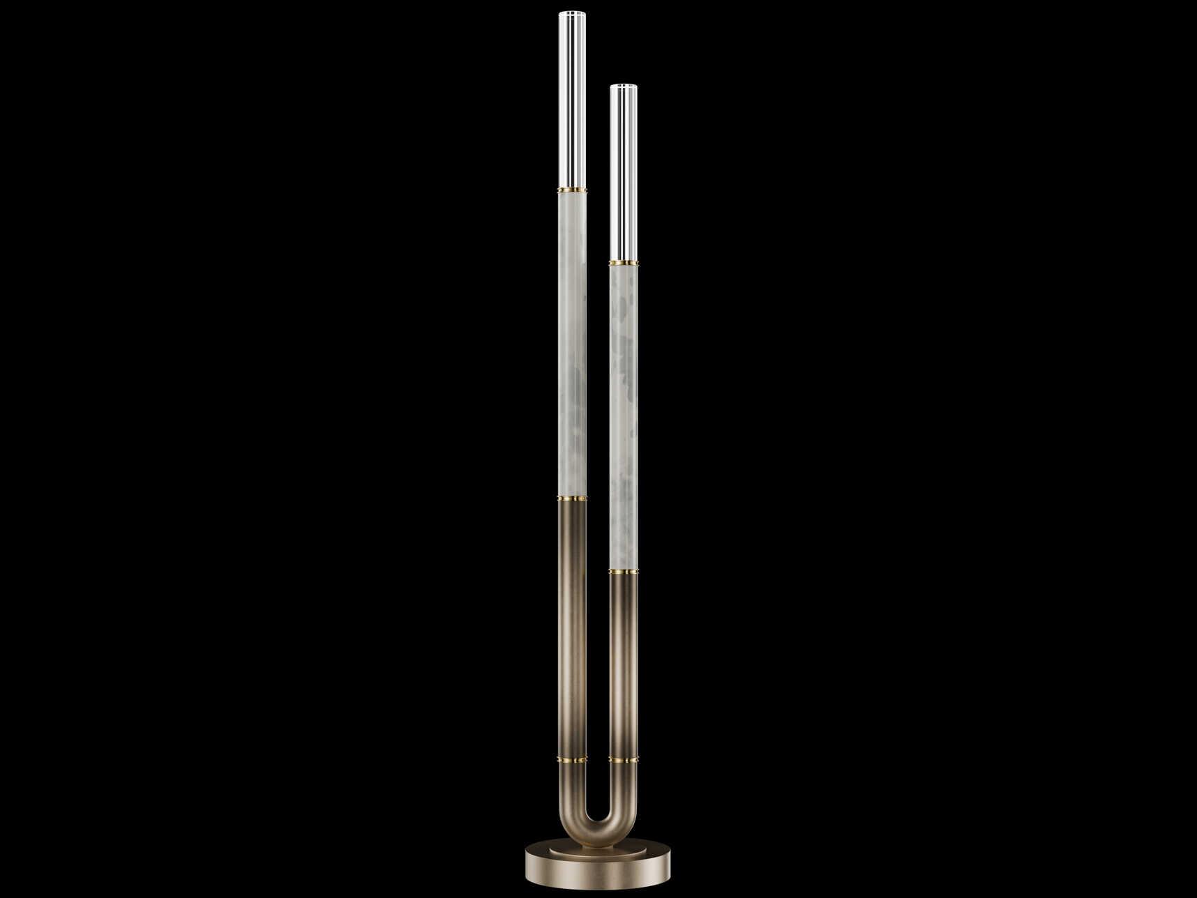 Fine Art Handcrafted Lighting Antonia Ombre Bronze Floor Lamp