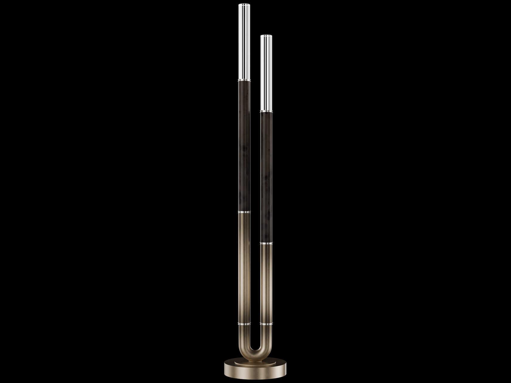 Fine Art Handcrafted Lighting Antonia Ombre Bronze Floor Lamp