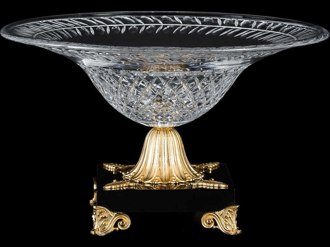 Fine Art Handcrafted Lighting Mariner Luxury Antique Gold Plated Decorative Bowl