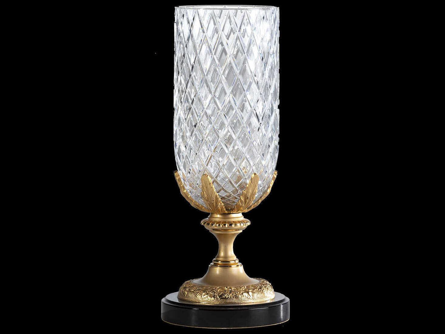 Fine Art Handcrafted Lighting Mariner Luxury Antique Gold Plated Vase