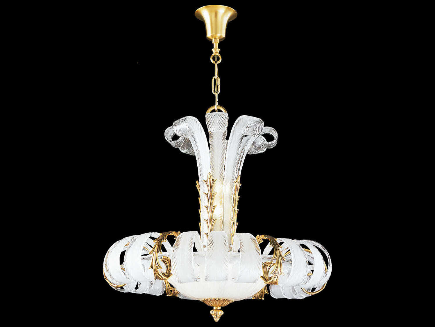 Fine Art Handcrafted Lighting Mariner Luxury 10-Light French Gold Traditional Chandelier