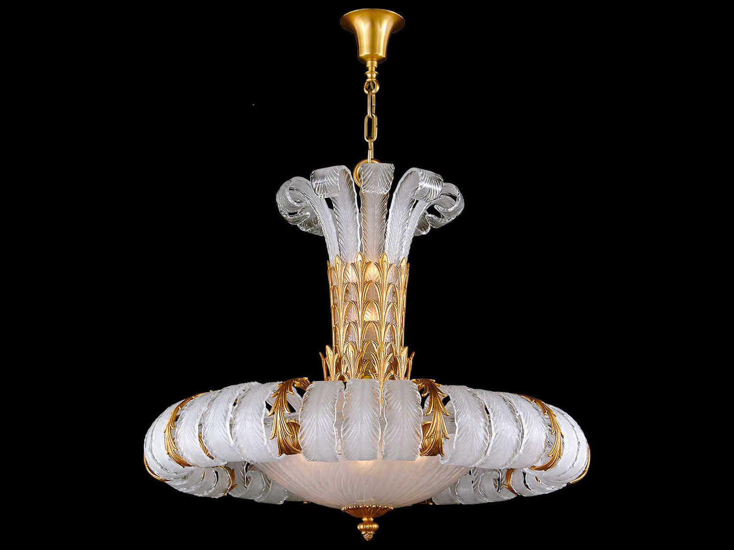 Fine Art Handcrafted Lighting Mariner Luxury 14-Light French Gold Traditional Chandelier