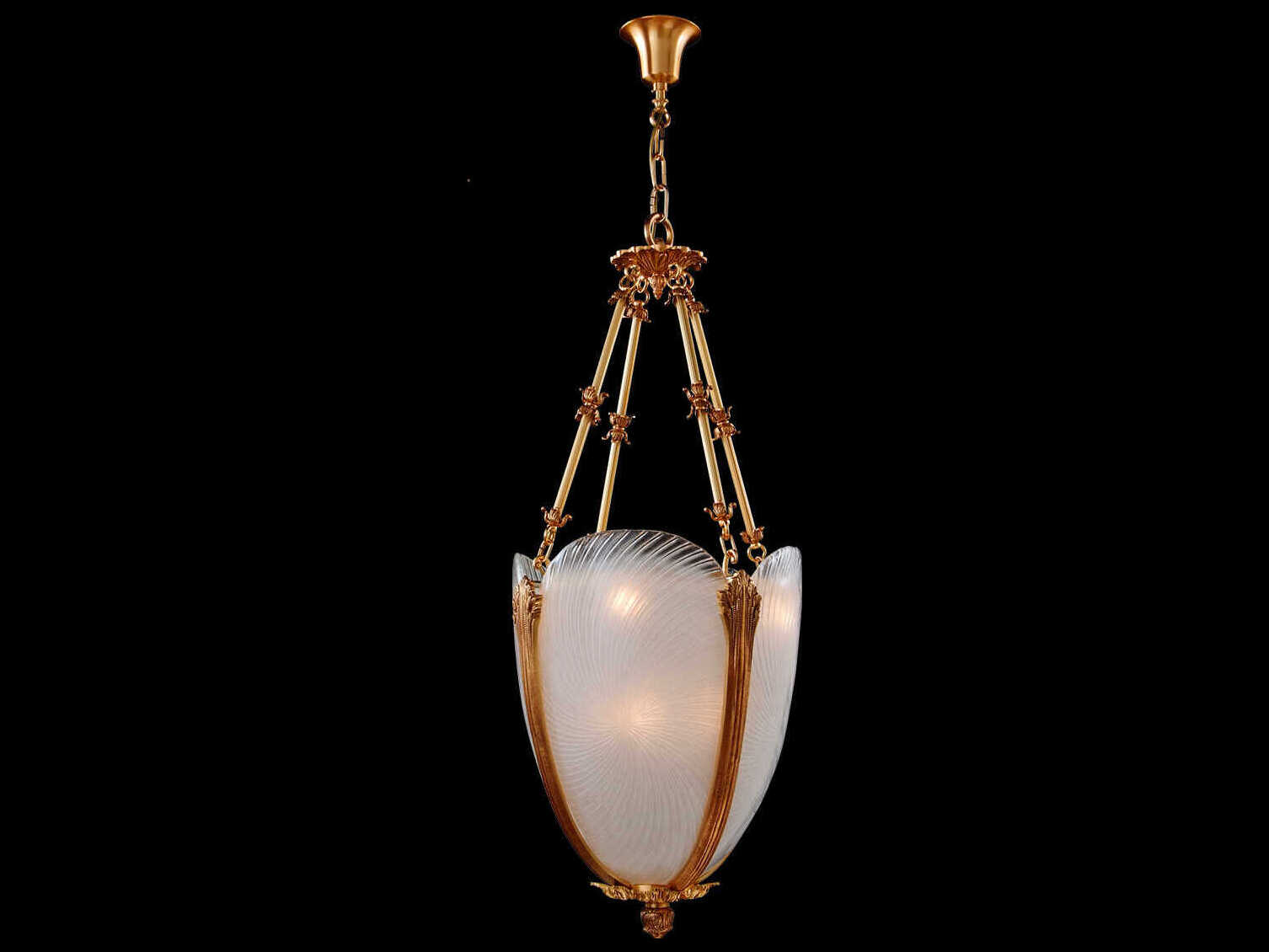 Fine Art Handcrafted Lighting Mariner Luxury 8-Light French Gold Traditional Pendant
