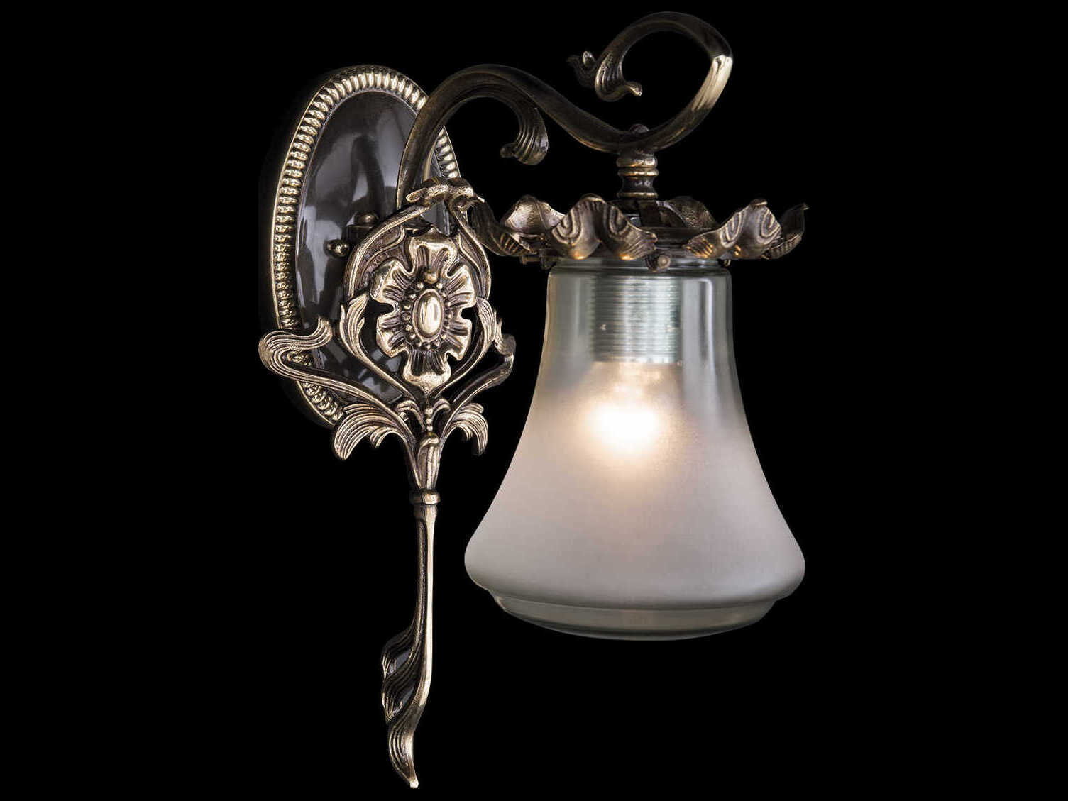 Fine Art Handcrafted Lighting Mariner Luxury 1-Light Nouveau Bronze Traditional Wall Sconce