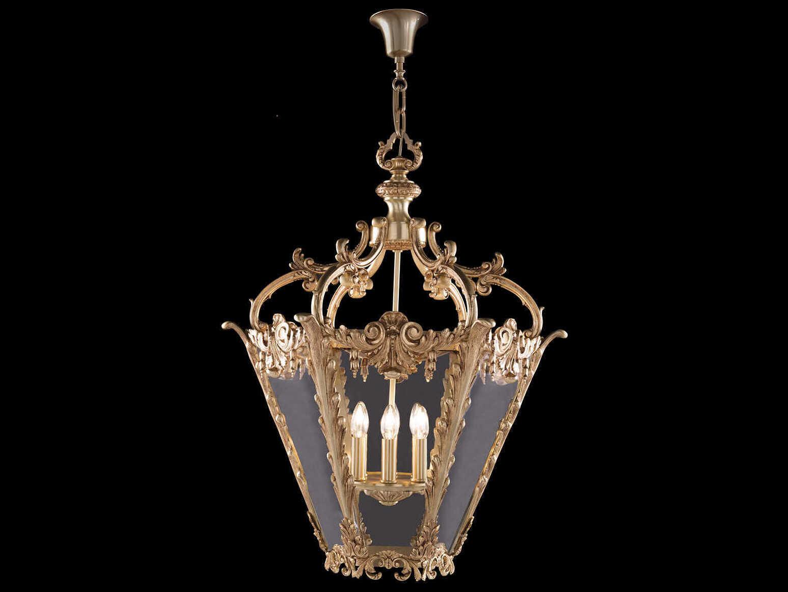 Fine Art Handcrafted Lighting Mariner Luxury 6-Light French Gold Traditional Pendant