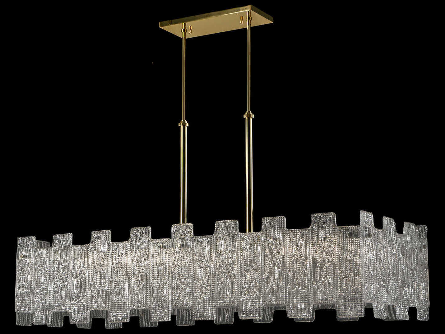 Fine Art Handcrafted Lighting Mariner Luxury 16-Light Polished Brass Island Pendant