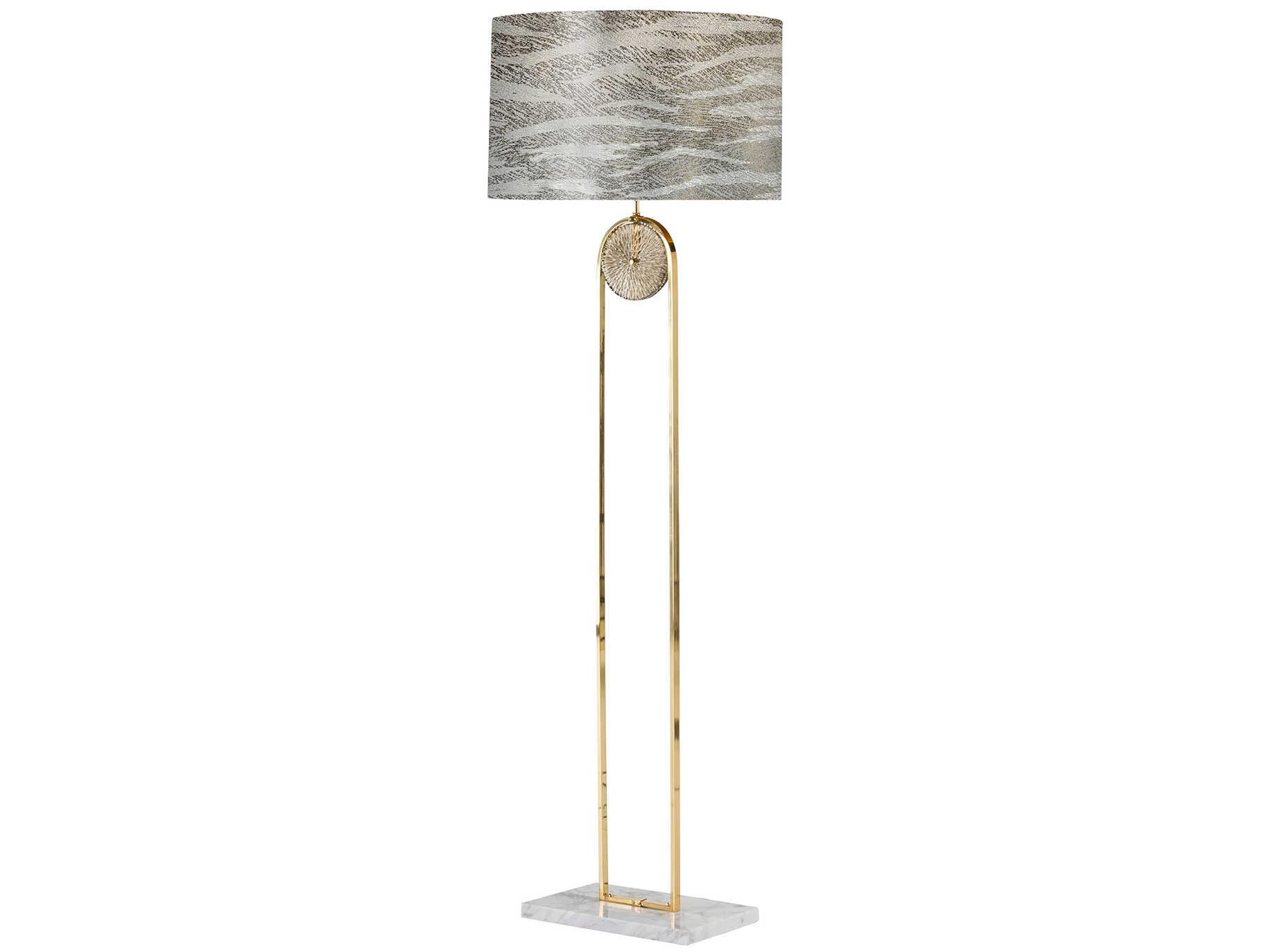 Fine Art Handcrafted Lighting Mariner Luxury Polished Brass Floor Lamp