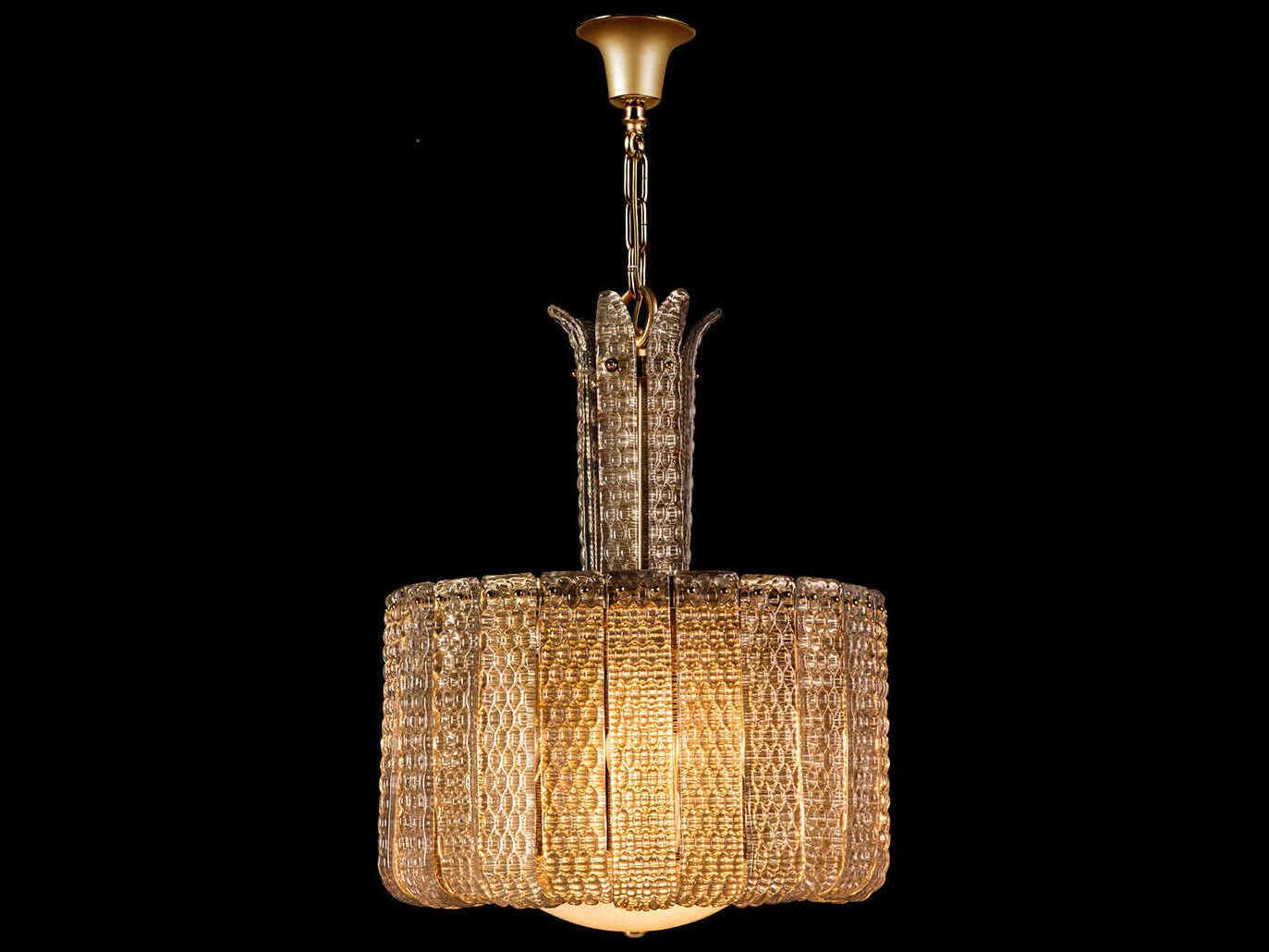 Fine Art Handcrafted Lighting Mariner Luxury 11-Light Polished Brass Pendant