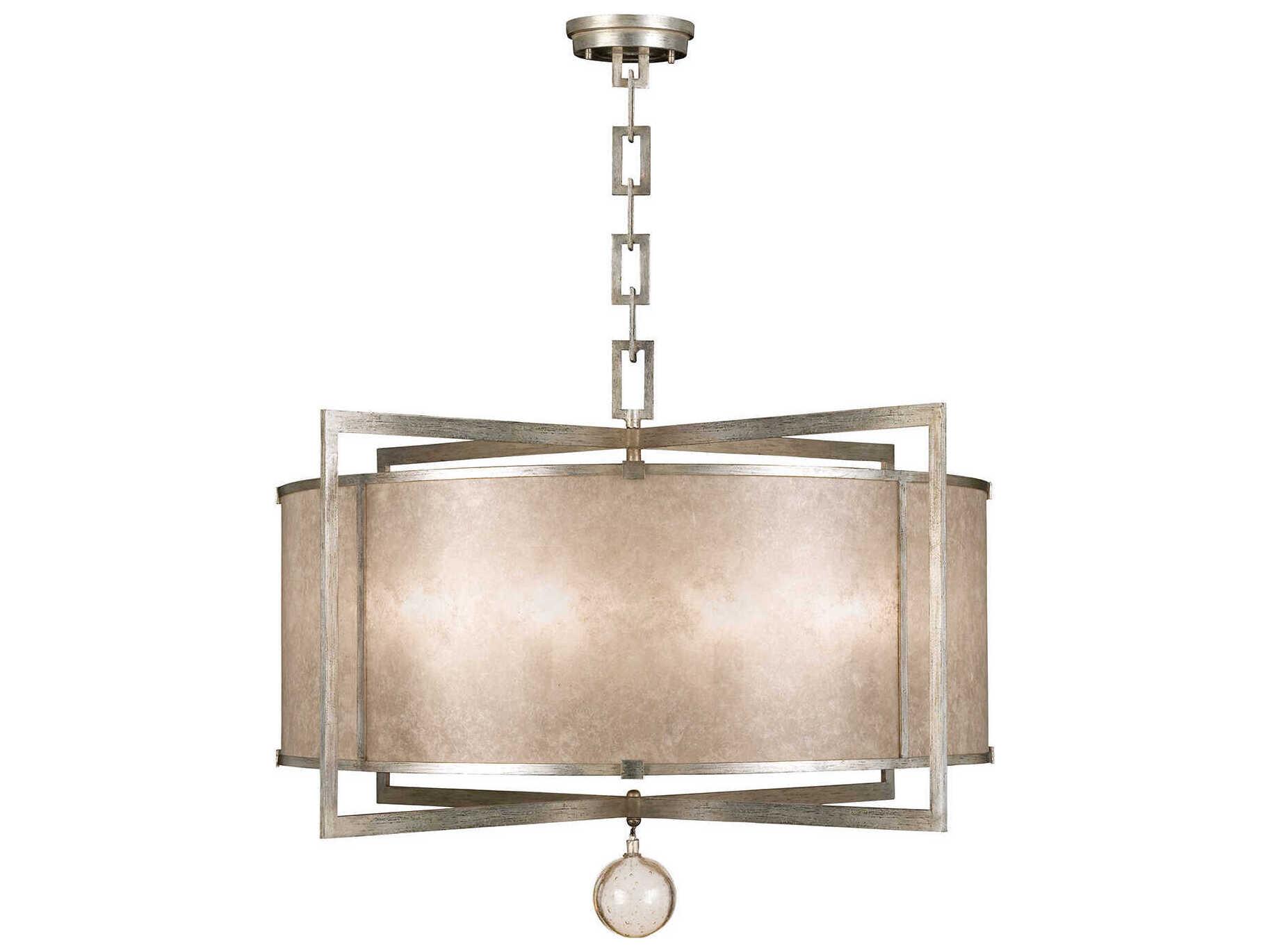 Fine Art Handcrafted Lighting Singapore Moderne 8-Light Silver Drum Pendant