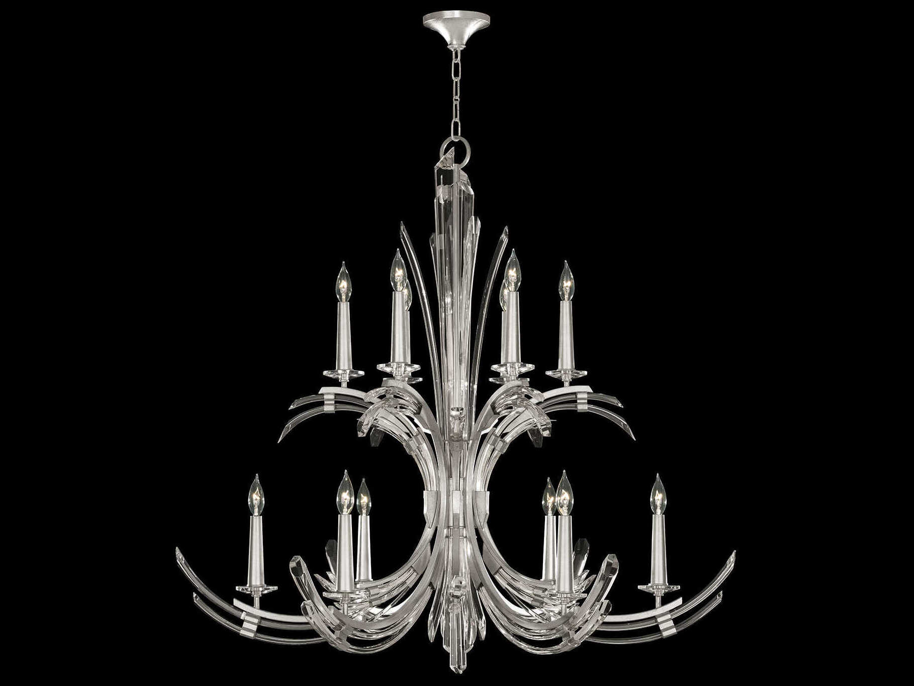 Fine Art Handcrafted Lighting Trevi 12-Light Candelabra Chandelier