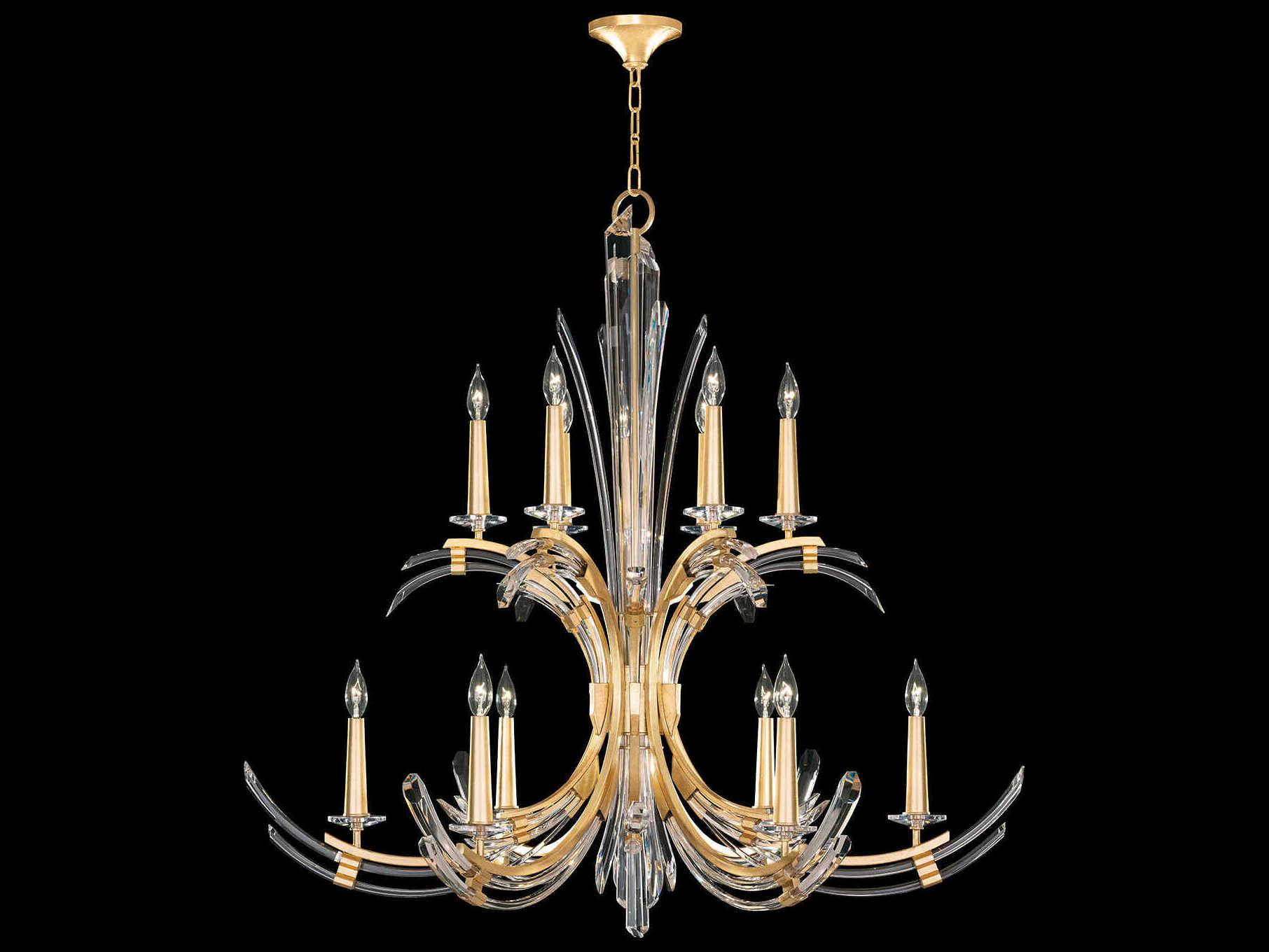 Fine Art Handcrafted Lighting Trevi 12-Light Candelabra Chandelier