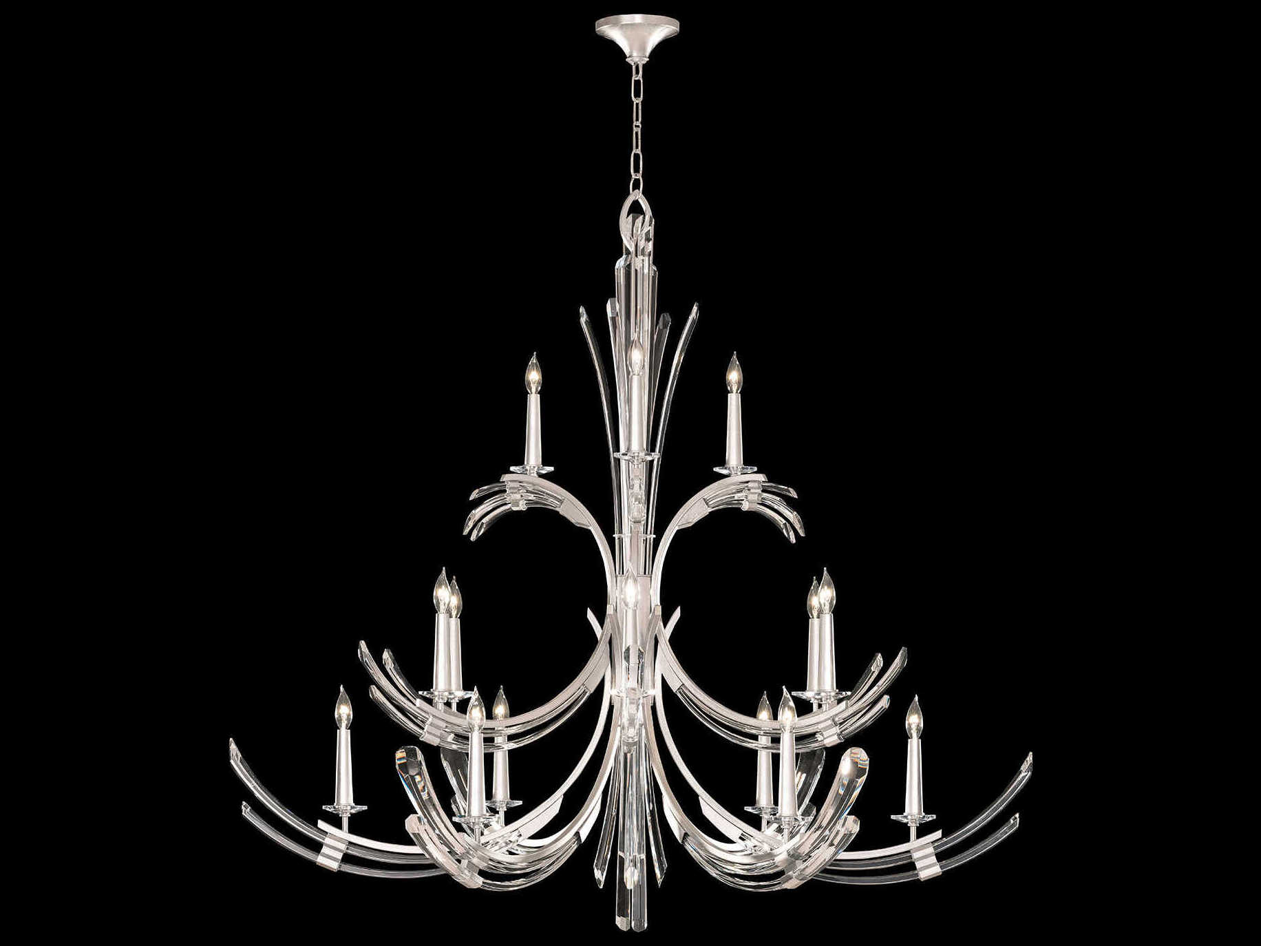Fine Art Handcrafted Lighting Trevi 15-Light Candelabra Chandelier