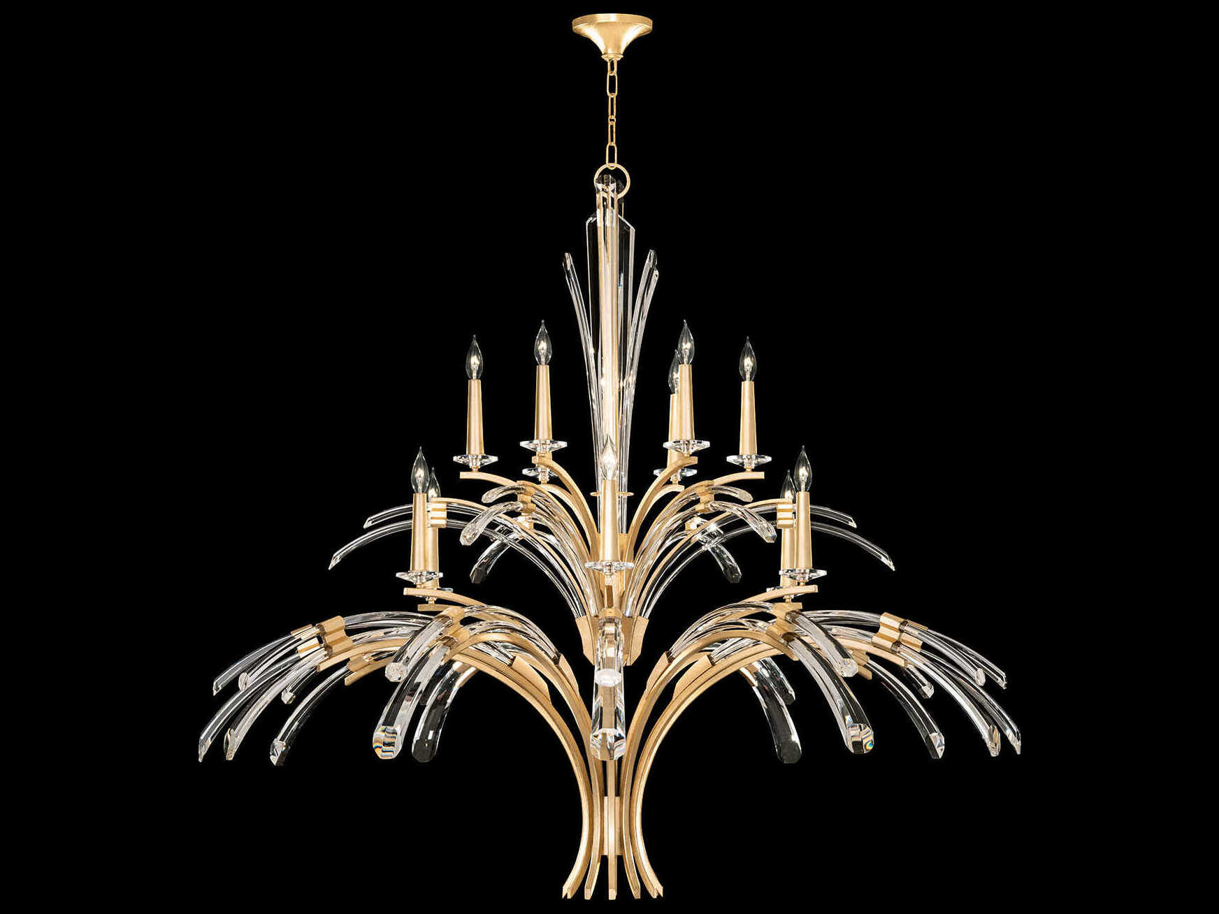 Fine Art Handcrafted Lighting Trevi 12-Light Candelabra Chandelier