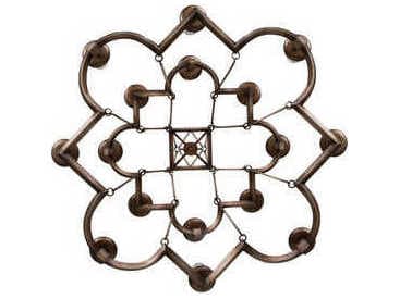 Fine Art Handcrafted Lighting Liaison 16-Light Bronze Candelabra Cylinder Tiered Chandelier