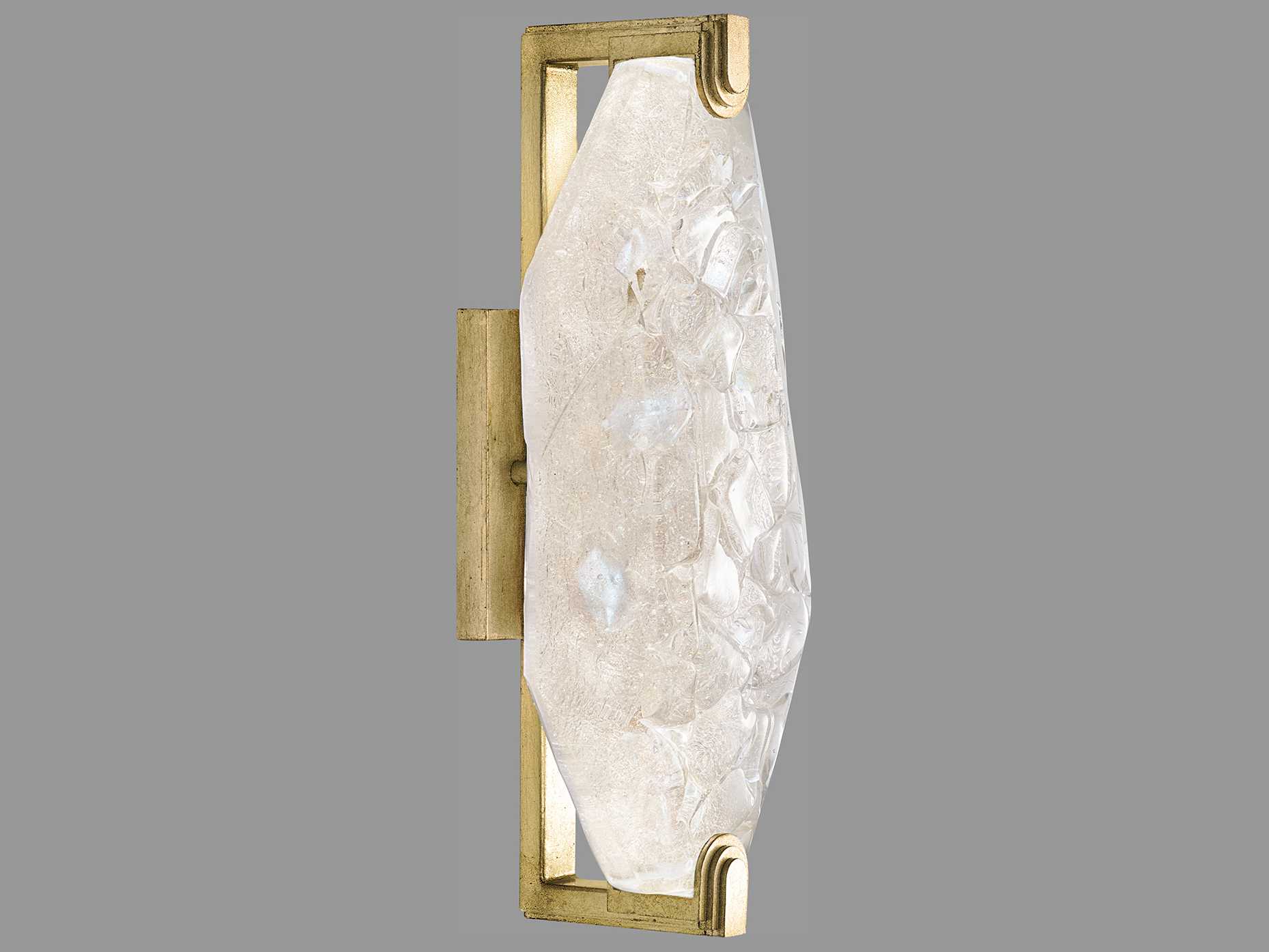 Fine Art Handcrafted Lighting Allison Paladino Gold Leaf Glass LED Wall Sconce