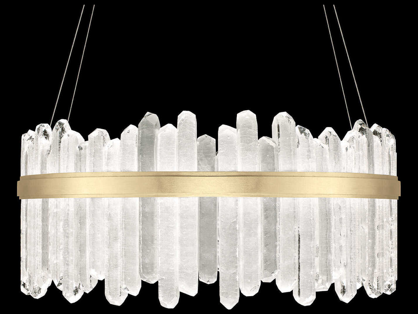 Fine Art Handcrafted Lighting Lior 48-Light Gold Glass LED Pendant