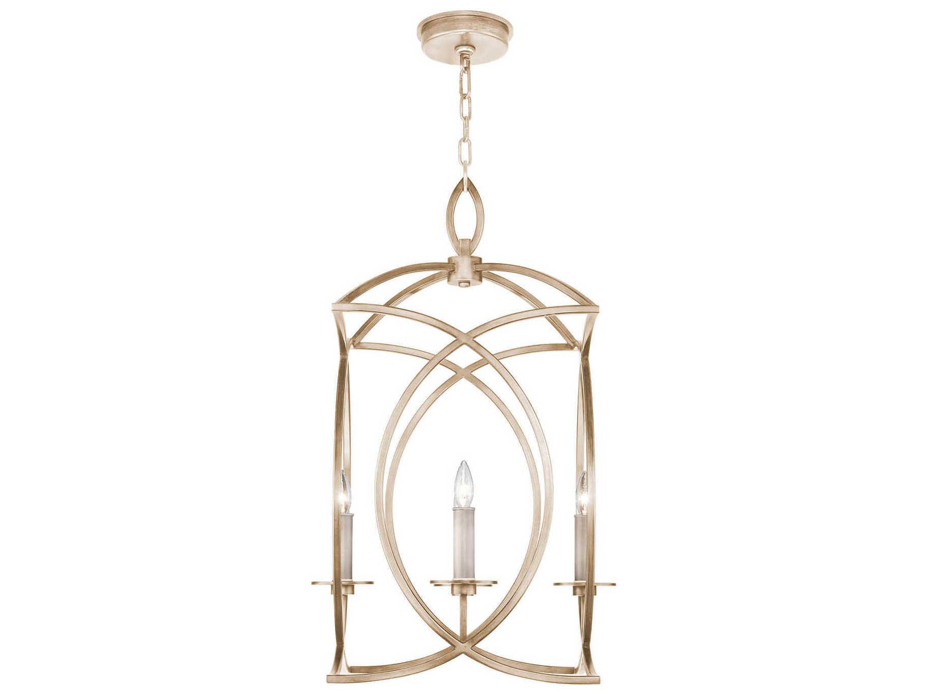 Fine Art Handcrafted Lighting Cienfuegos 4-Light Gold Leaf Candelabra Chandelier