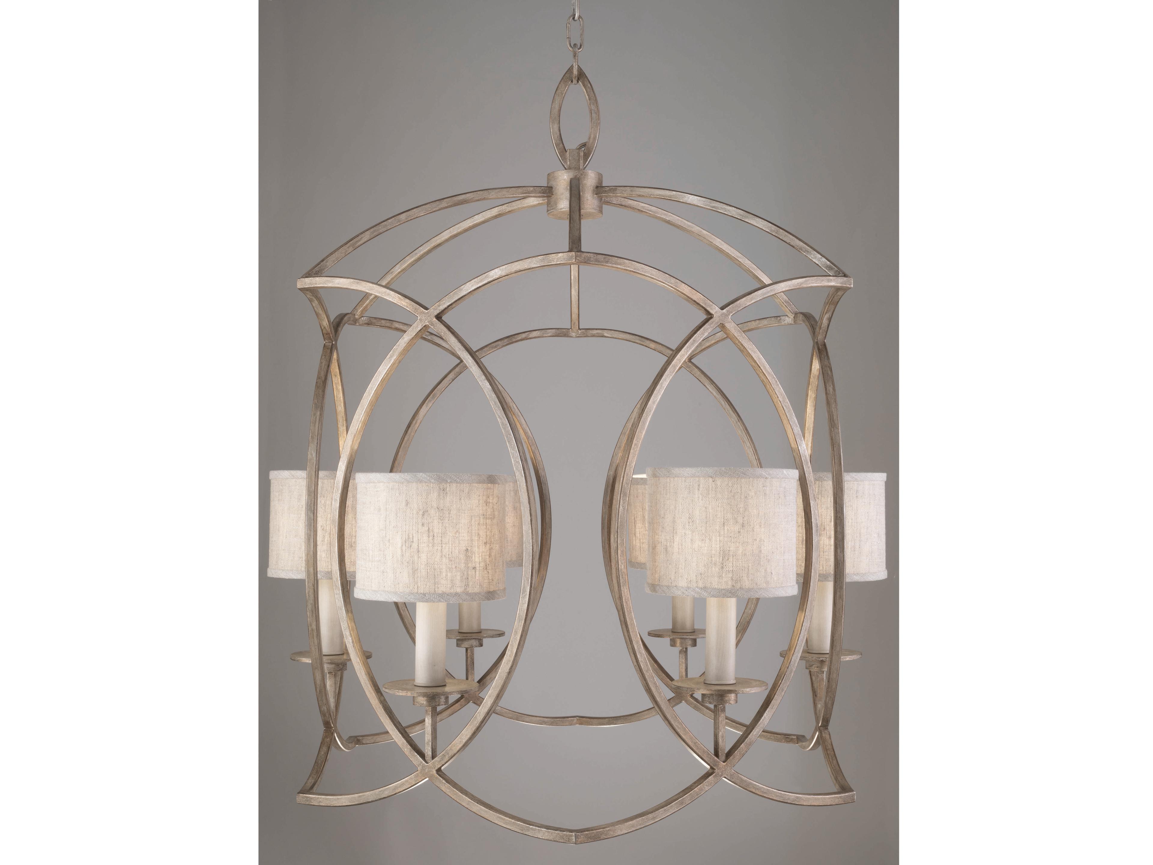 Fine Art Handcrafted Lighting Cienfuegos 6-Light Gray Candelabra Chandelier