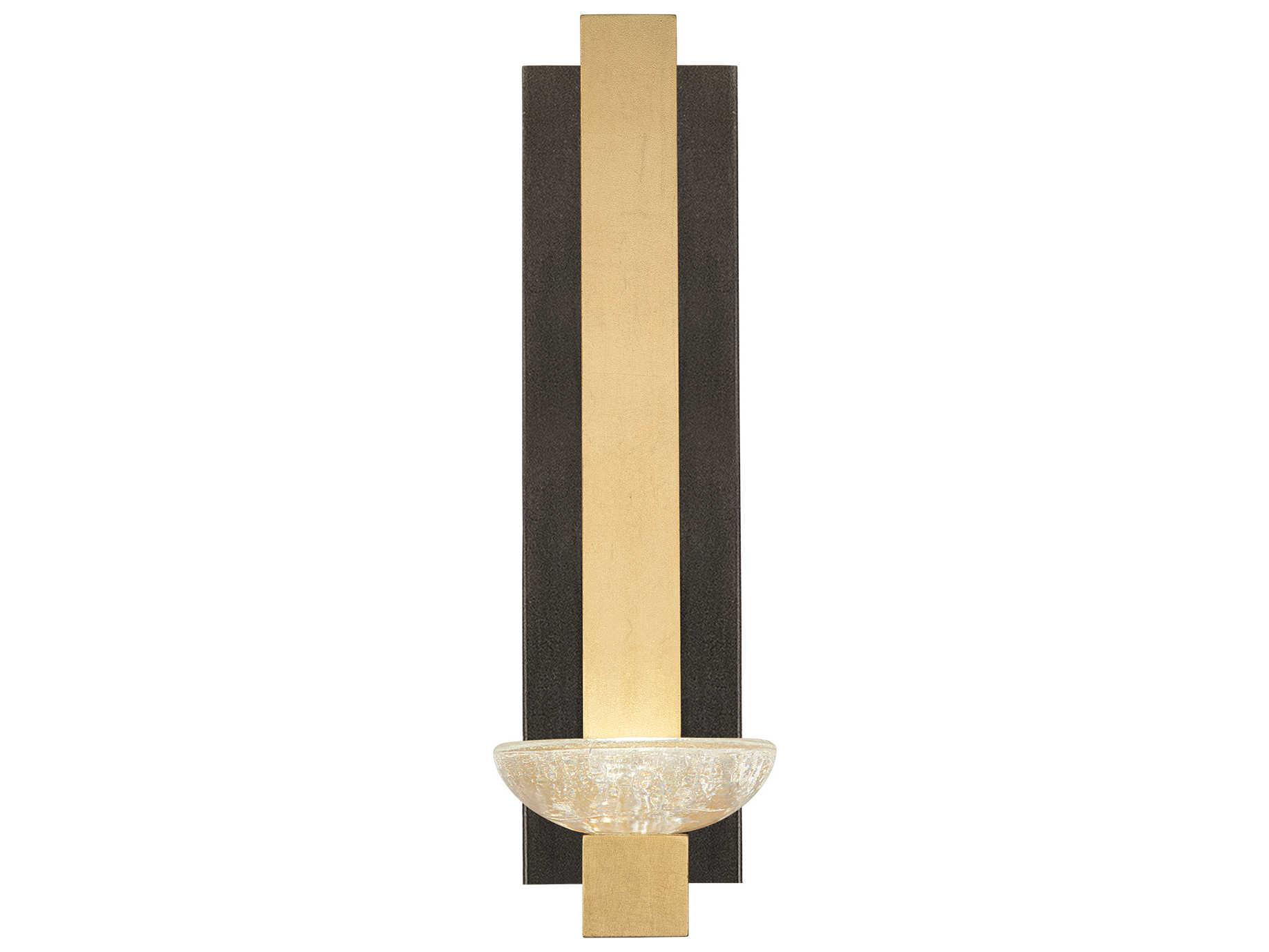 Fine Art Handcrafted Lighting Delphi 1-Light Black Glass LED Wall Sconce