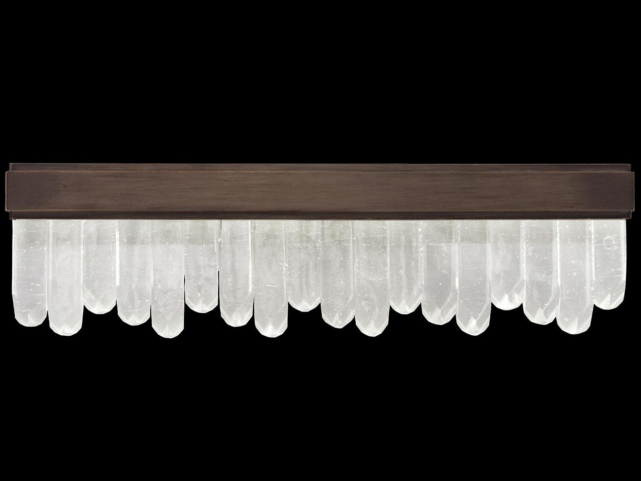 Fine Art Handcrafted Lighting Lior 12-Light Bronze Crystal Glass Vanity Light