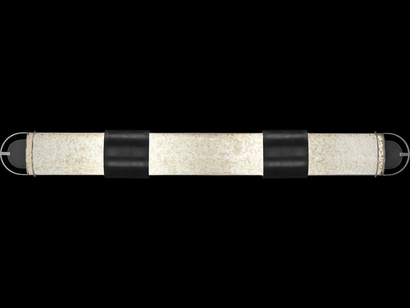 Fine Art Handcrafted Lighting Bond 4-Light Black Silver Vanity Light