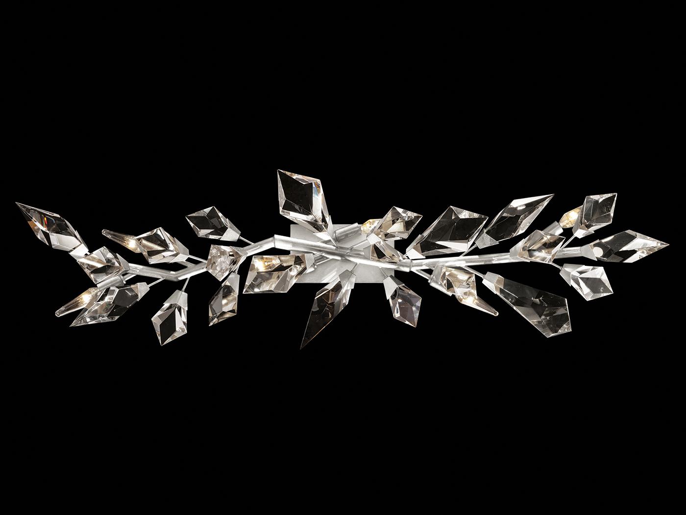 Fine Art Handcrafted Lighting Foret 6-Light Silver Crystal Vanity Light