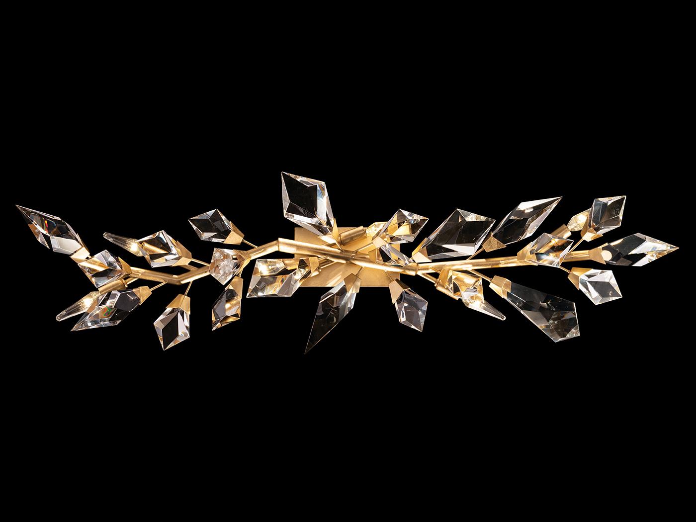 Fine Art Handcrafted Lighting Foret 6-Light Gold Crystal Vanity Light