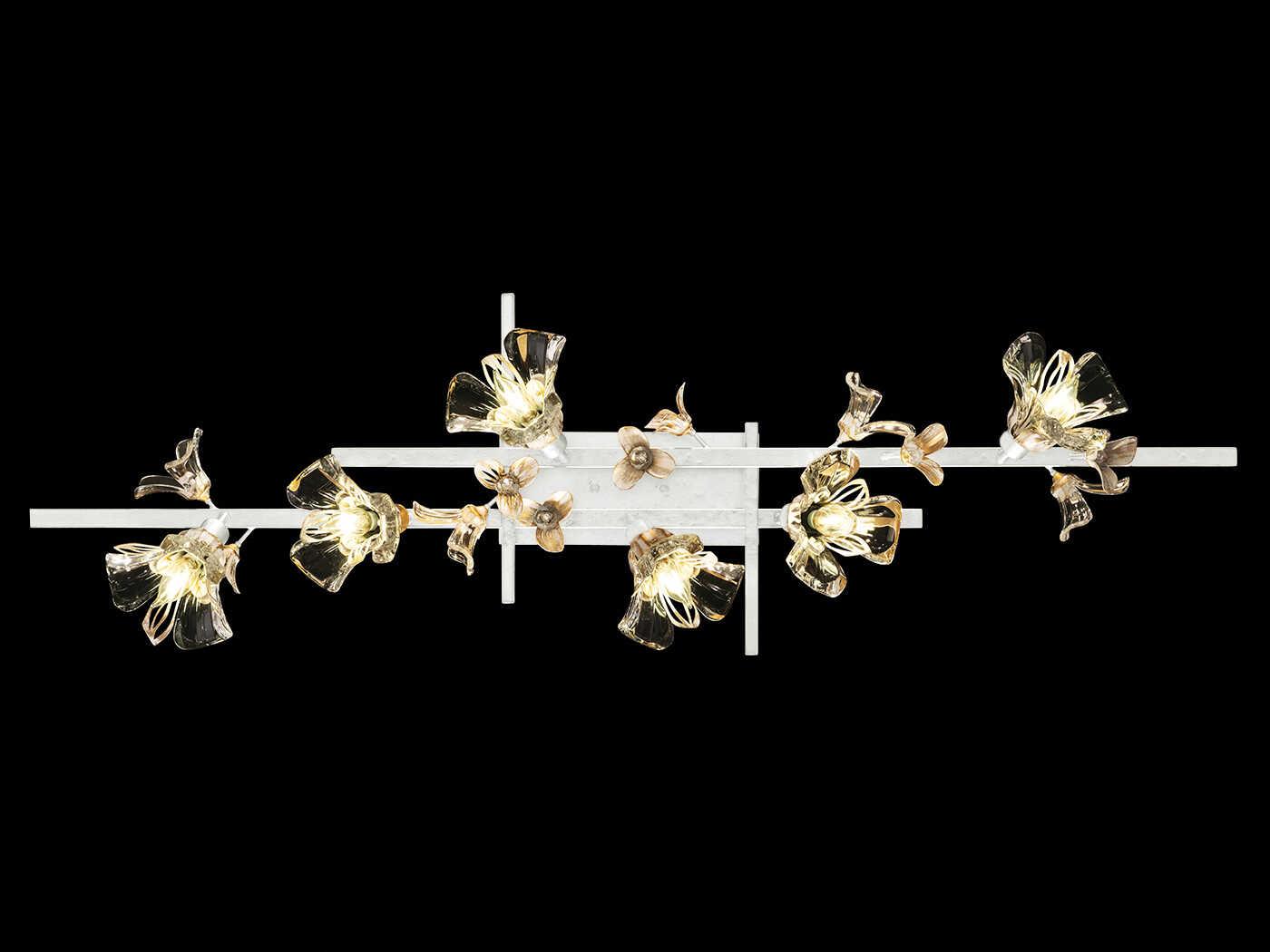 Fine Art Handcrafted Lighting Azu 6-Light White Crystal Vanity Light