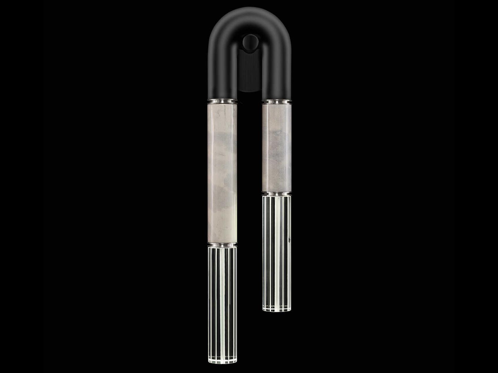 Fine Art Handcrafted Lighting Antonia 2-Light Black Wall Sconce