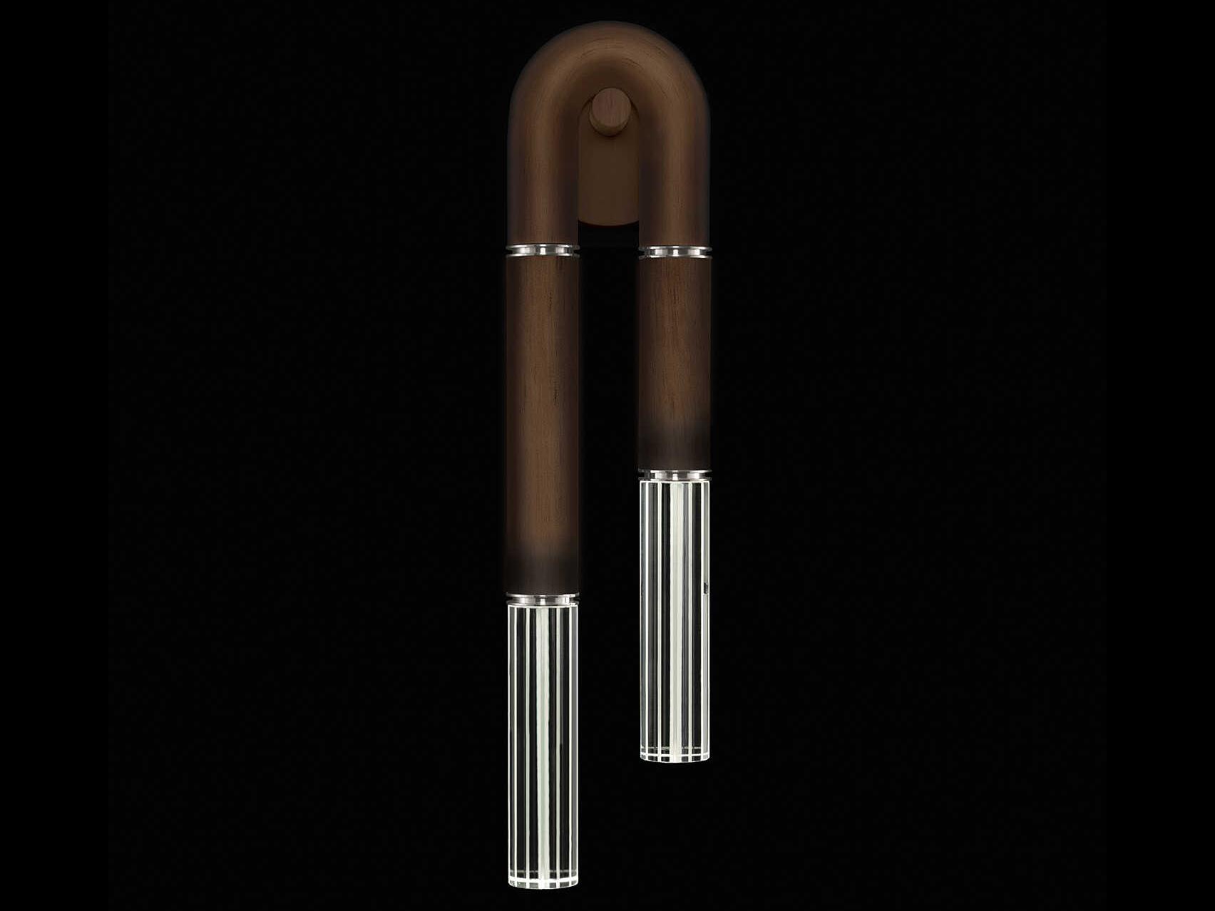 Fine Art Handcrafted Lighting Antonia 2-Light Black Wall Sconce