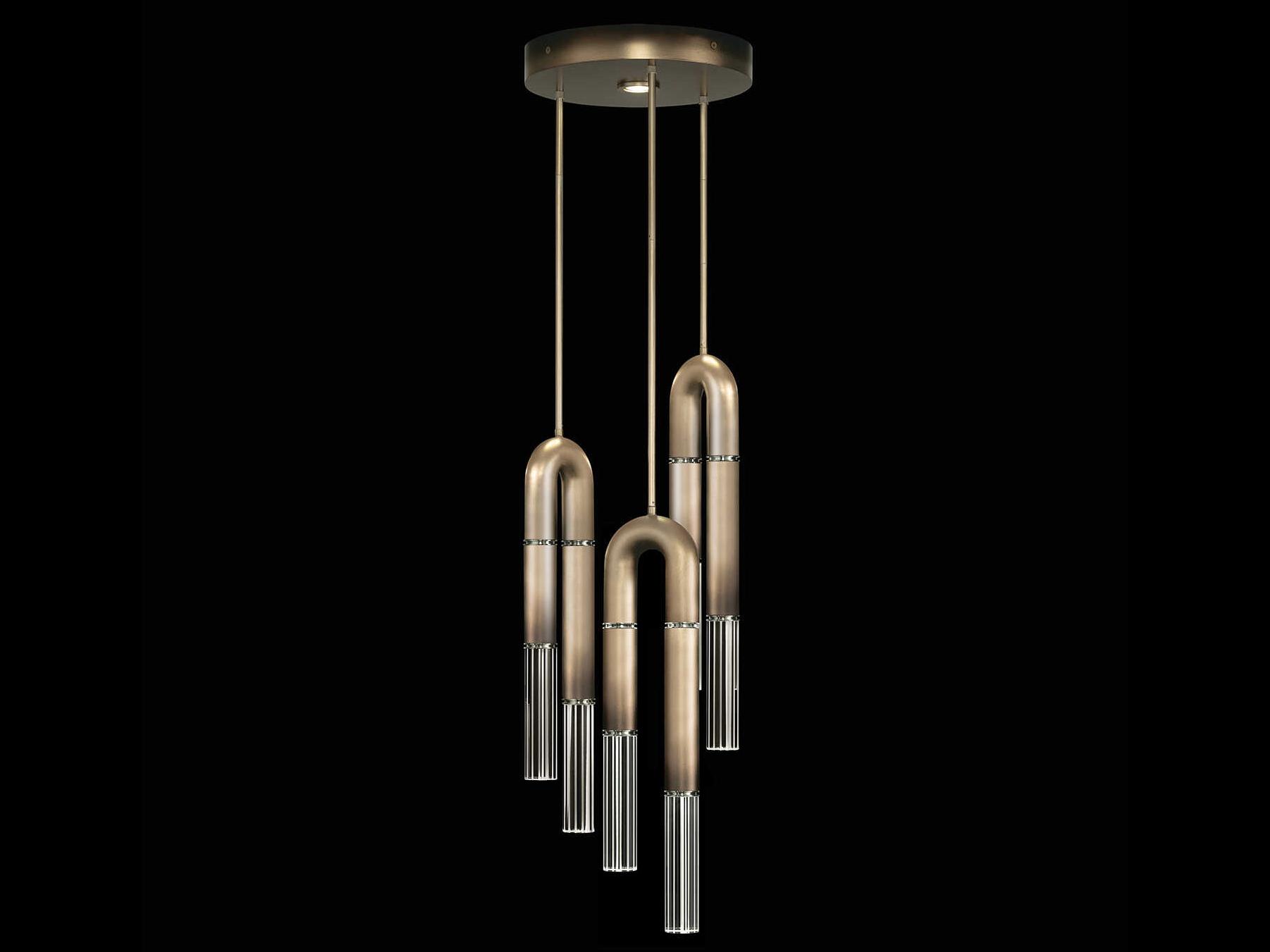 Fine Art Handcrafted Lighting Antonia 6-Light 1-Light Silver Pendant