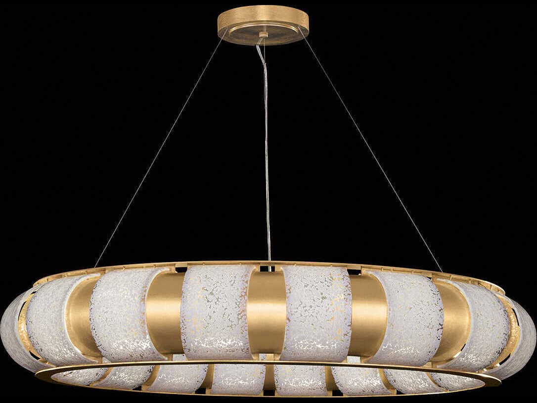 Fine Art Handcrafted Lighting Bond 18-Light Gold Round Pendant