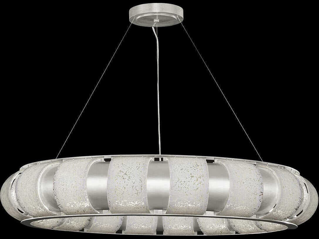 Fine Art Handcrafted Lighting Bond 18-Light Silver Round Pendant