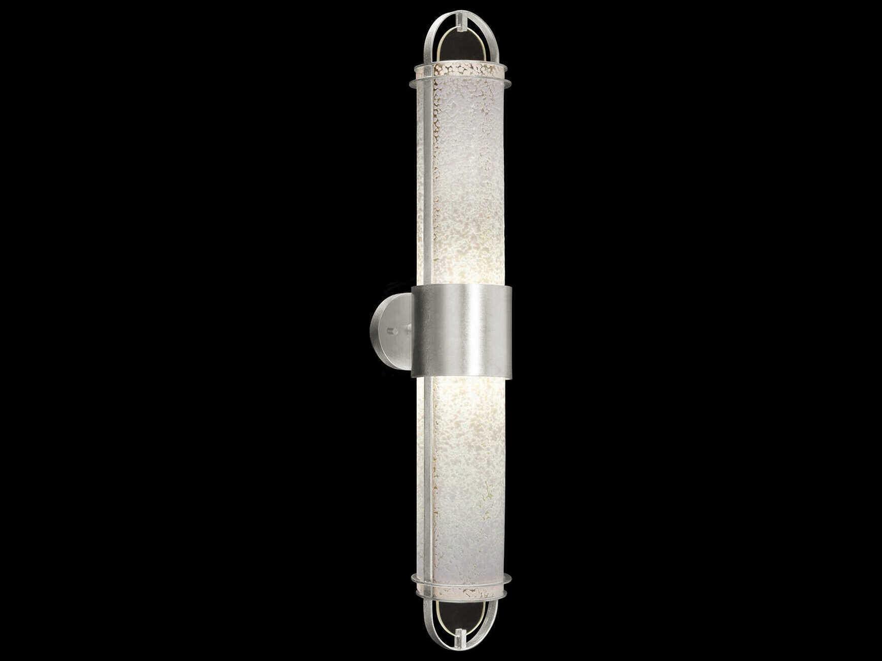 Fine Art Handcrafted Lighting Bond 2-Light Silver Wall Sconce
