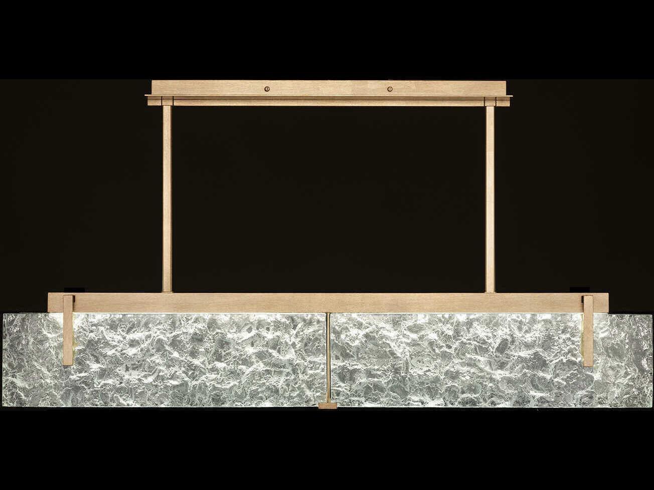 Fine Art Handcrafted Lighting Terra 4-Light Gold Linear Island Pendant