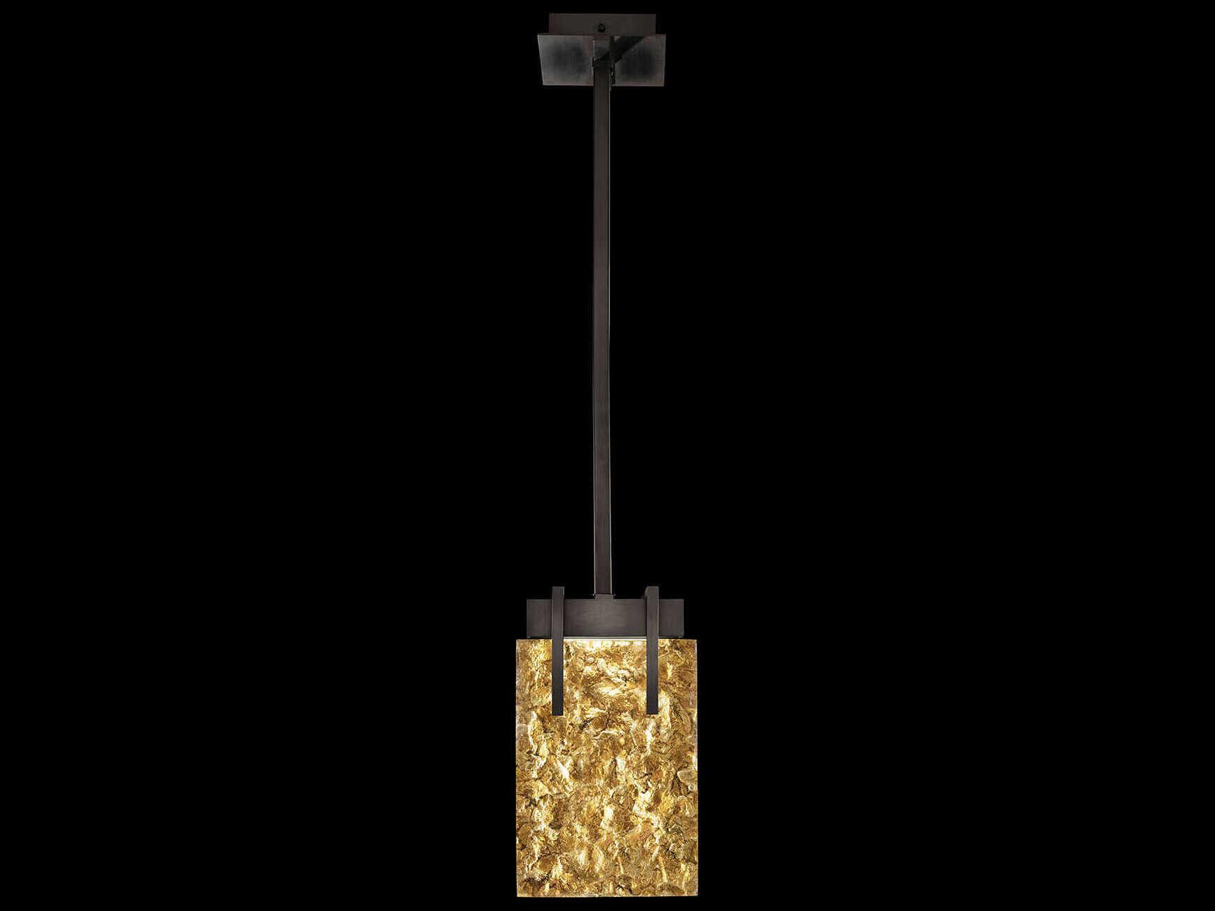 Fine Art Handcrafted Lighting Terra 2-Light Black Geometric Mini Pendant