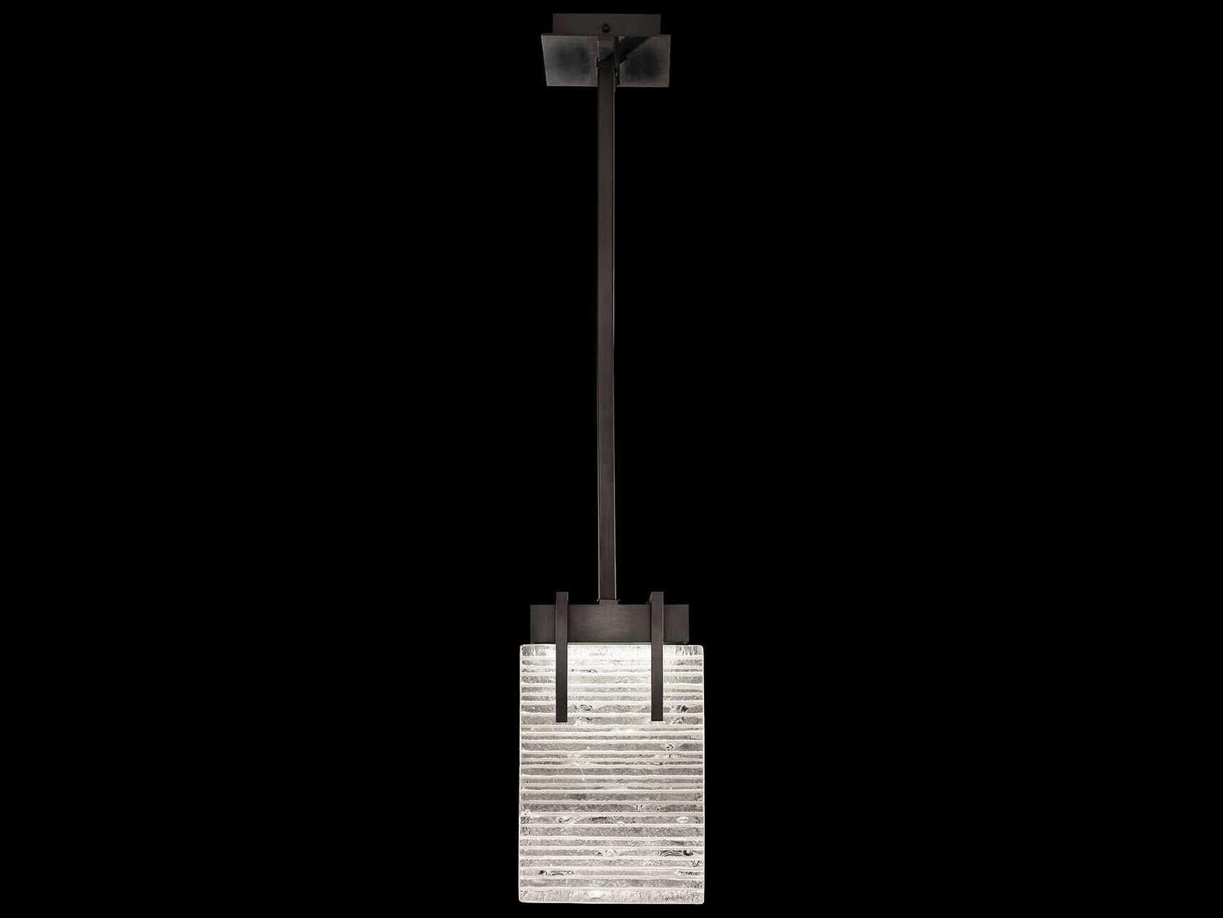 Fine Art Handcrafted Lighting Terra 2-Light Black Geometric Mini Pendant