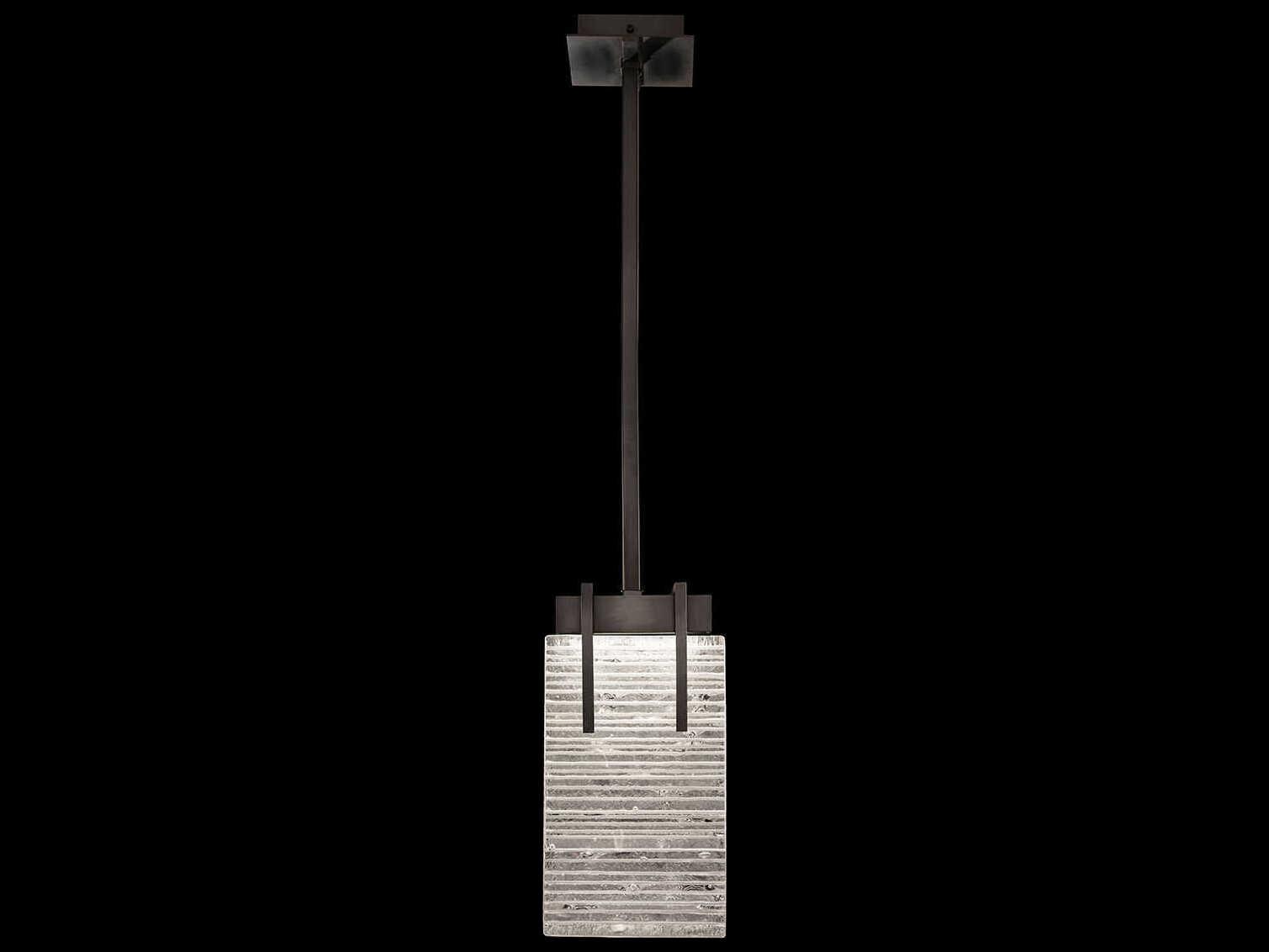 Fine Art Handcrafted Lighting Terra 2-Light Black Geometric Mini Pendant