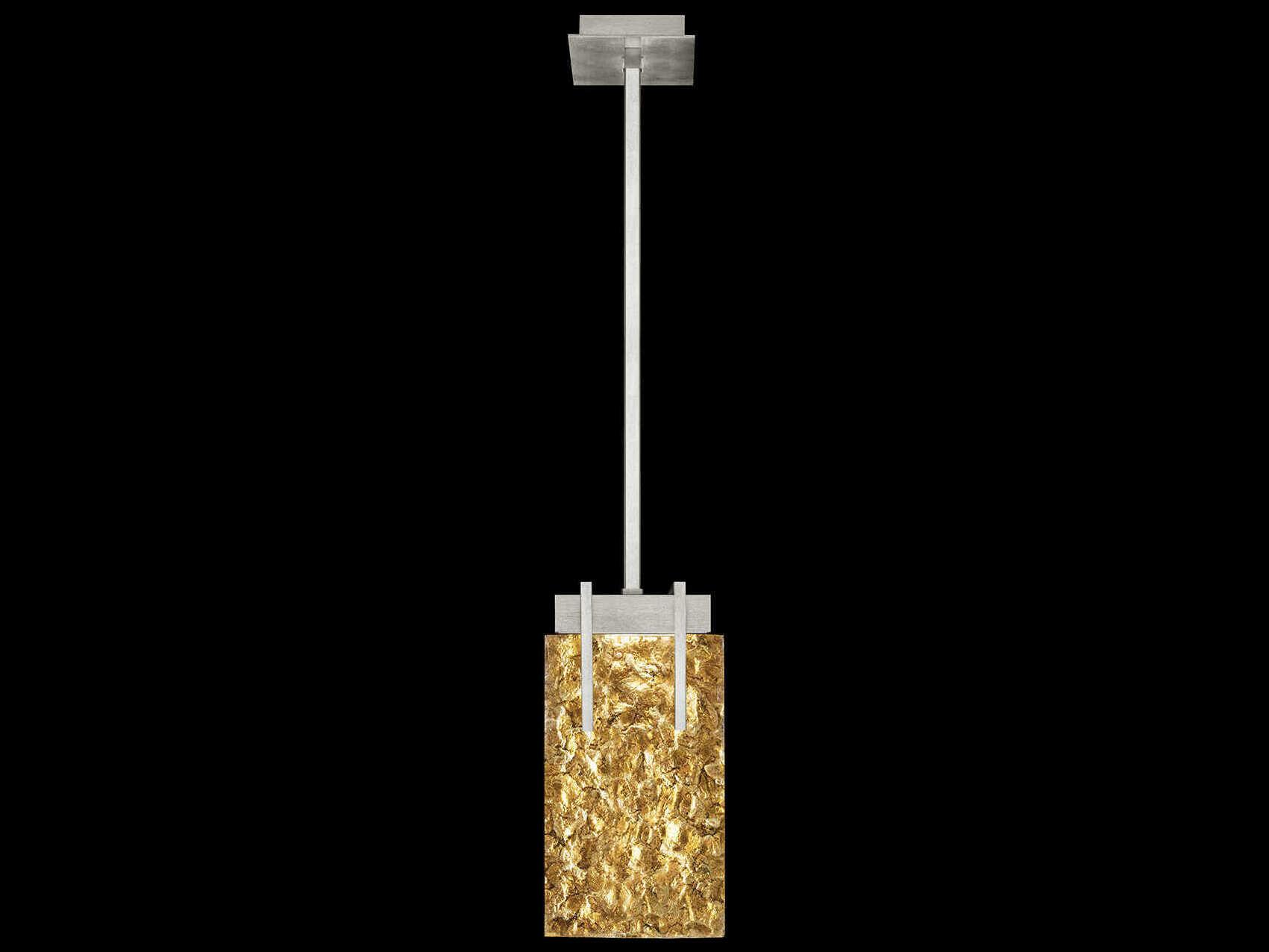 Fine Art Handcrafted Lighting Terra 2-Light Silver Geometric Mini Pendant