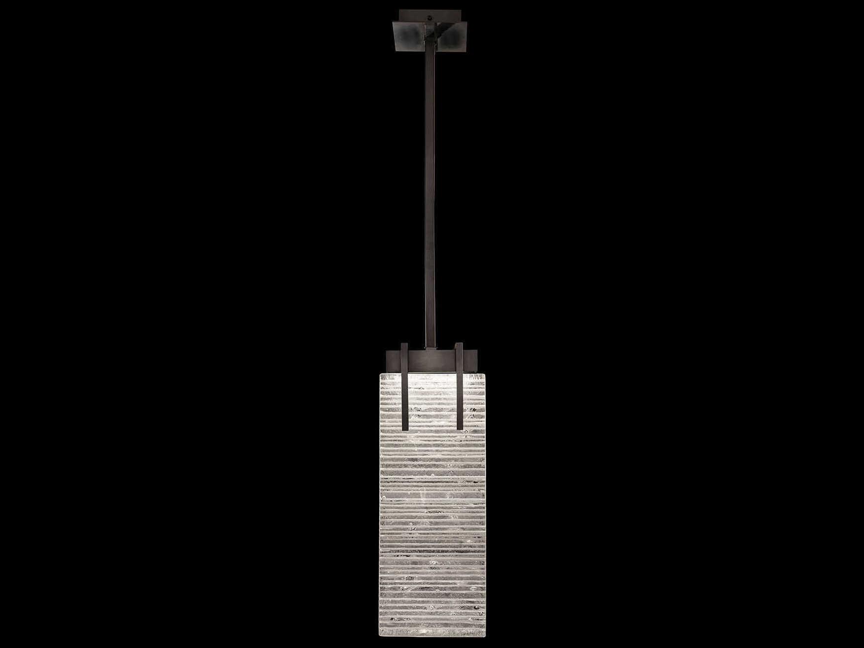 Fine Art Handcrafted Lighting Terra 2-Light Black Geometric Mini Pendant